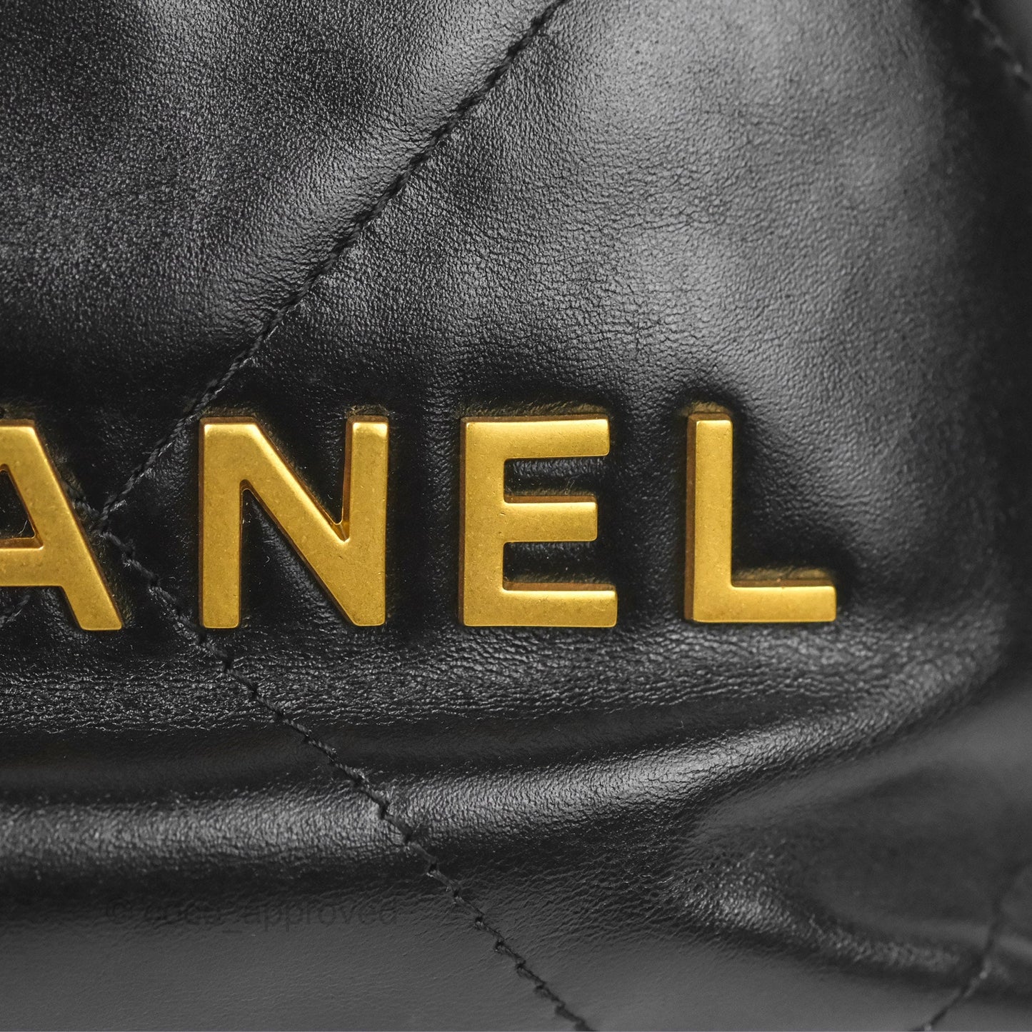 Chanel 22 Mini Bag Black Crumpled Calfskin