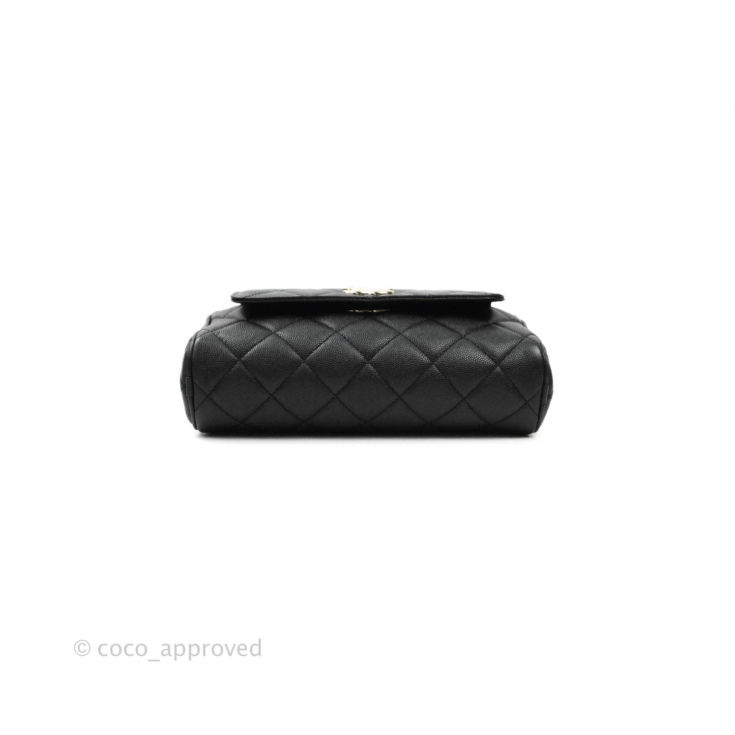 Chanel Camera Bag With Detachable Pouch Black Caviar Gold Hardware