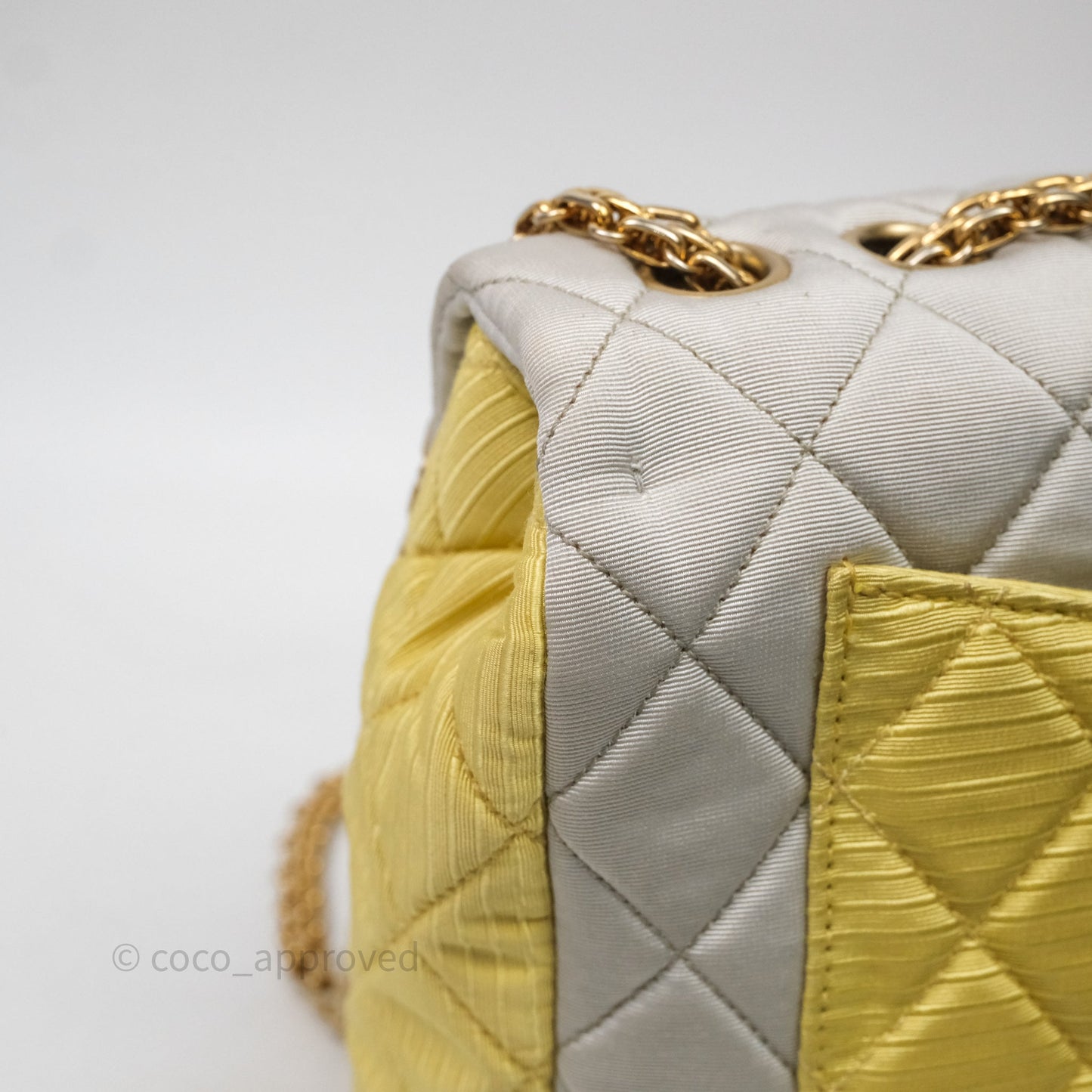 Chanel Reissue Flap Bag Tricolor Pastel Satin Aged Gold Hardware