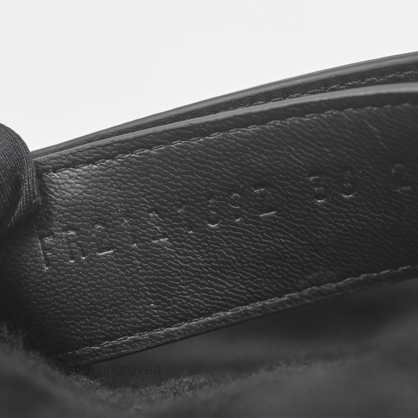 Hermès Chypre Sandal Shearling Black Calfskin Size 36
