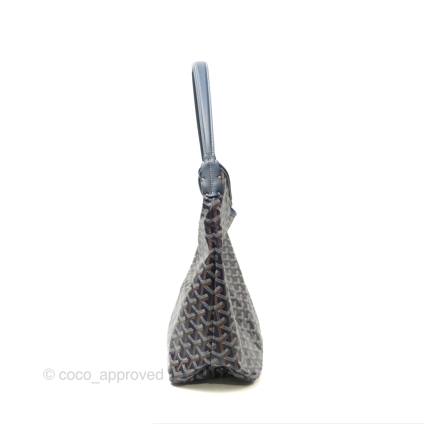 Goyard Bohème Hobo Bag Navy Goyardine Canvas