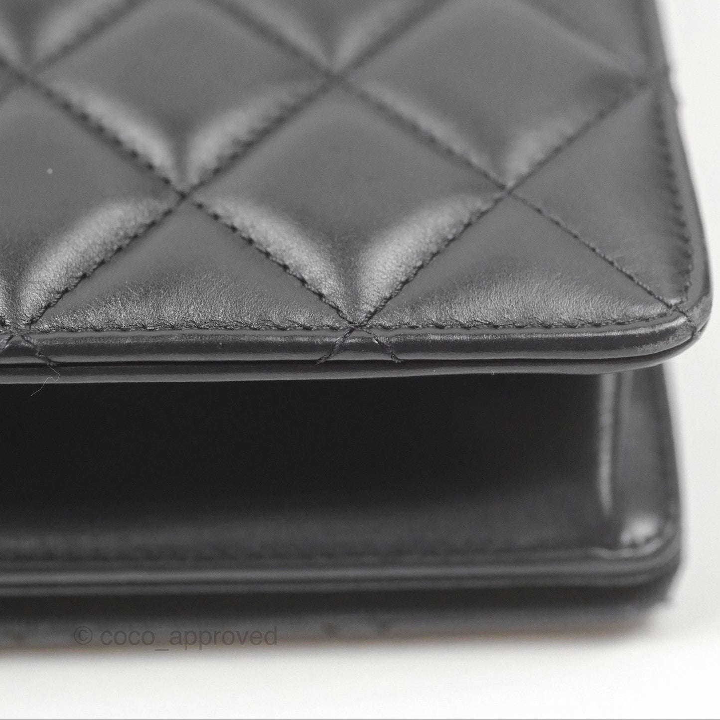 Chanel Quilted Ballerina Small Flap Bag Black Lambskin Ruthenium Hardware