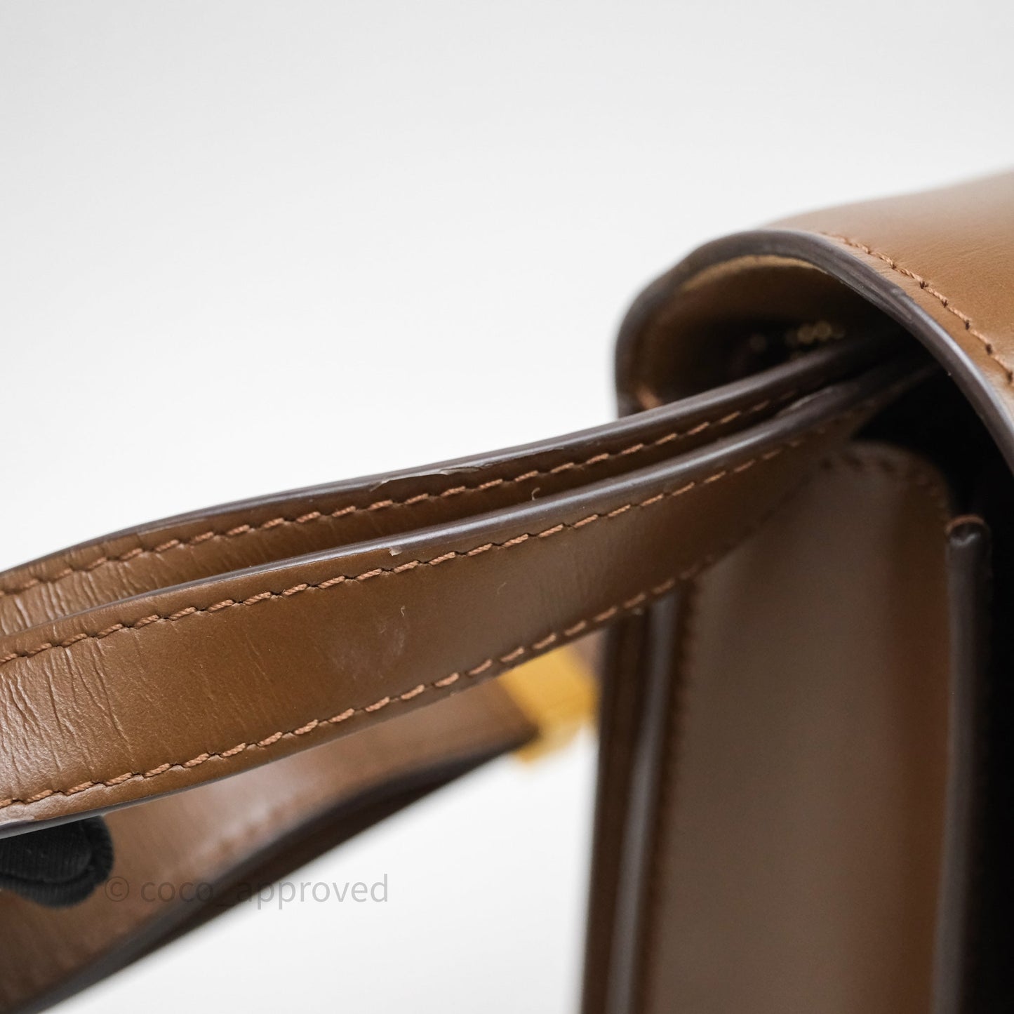 Celine Medium Classic Box Flap Caramel Calfskin