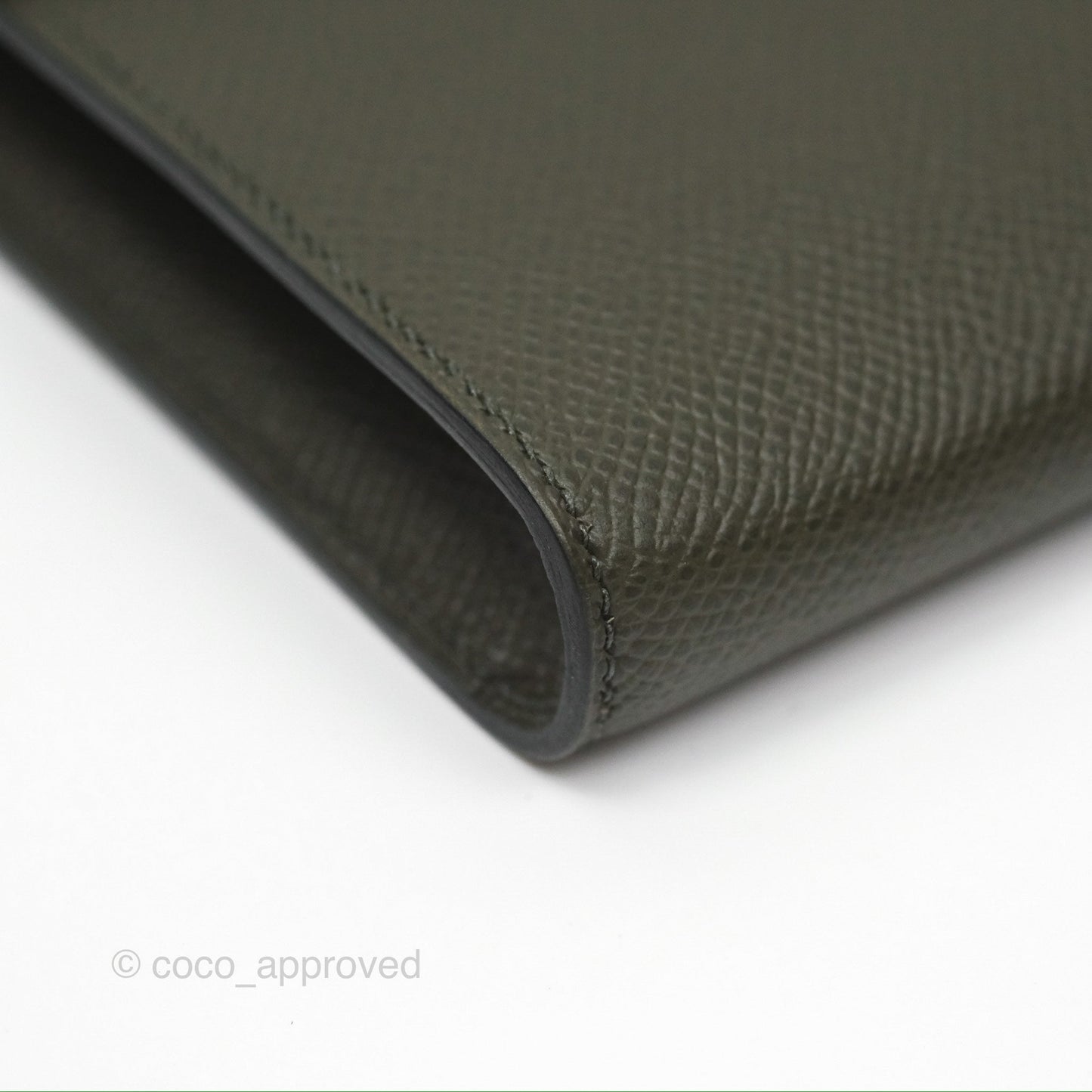 Hermès Clic 16 Wallet On Chain Vert De Gris Epsom Gold Hardware