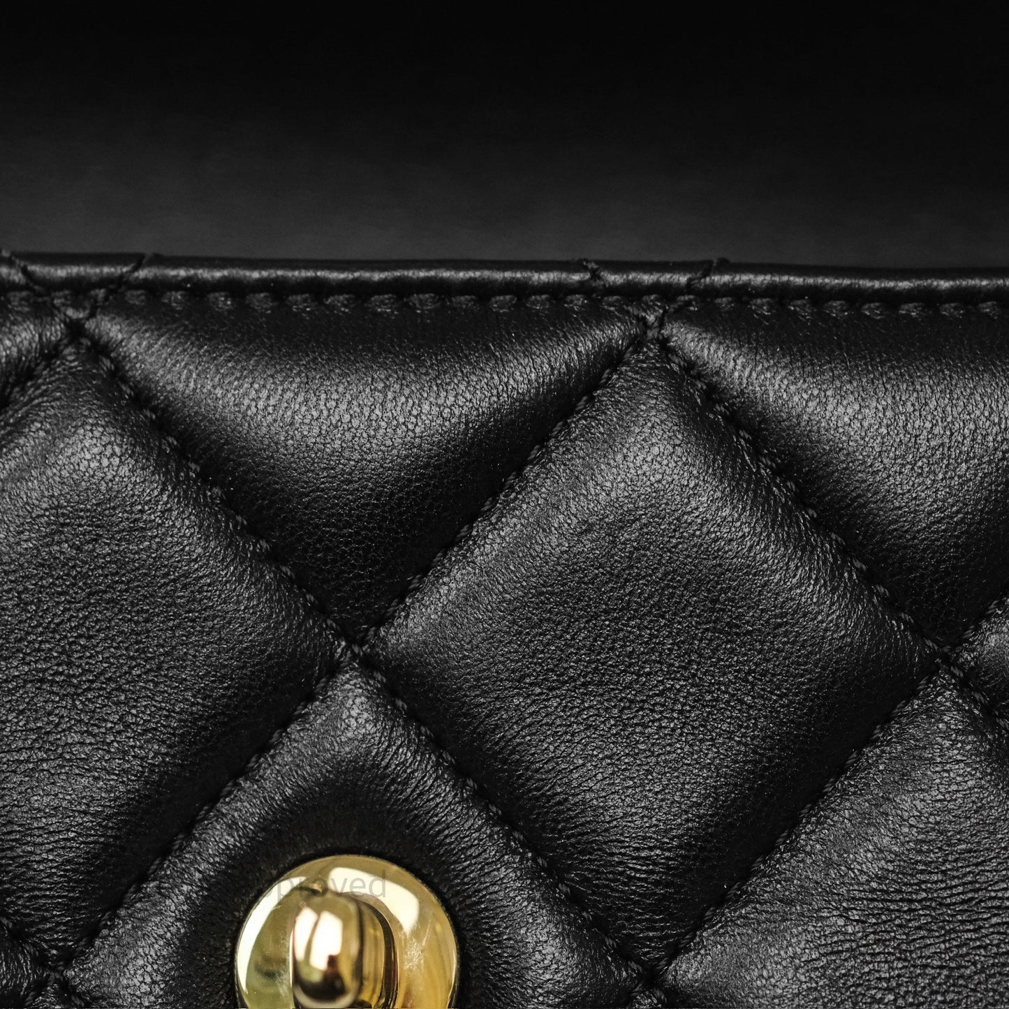 Chanel Small Trendy CC Black Lambskin Gold Hardware