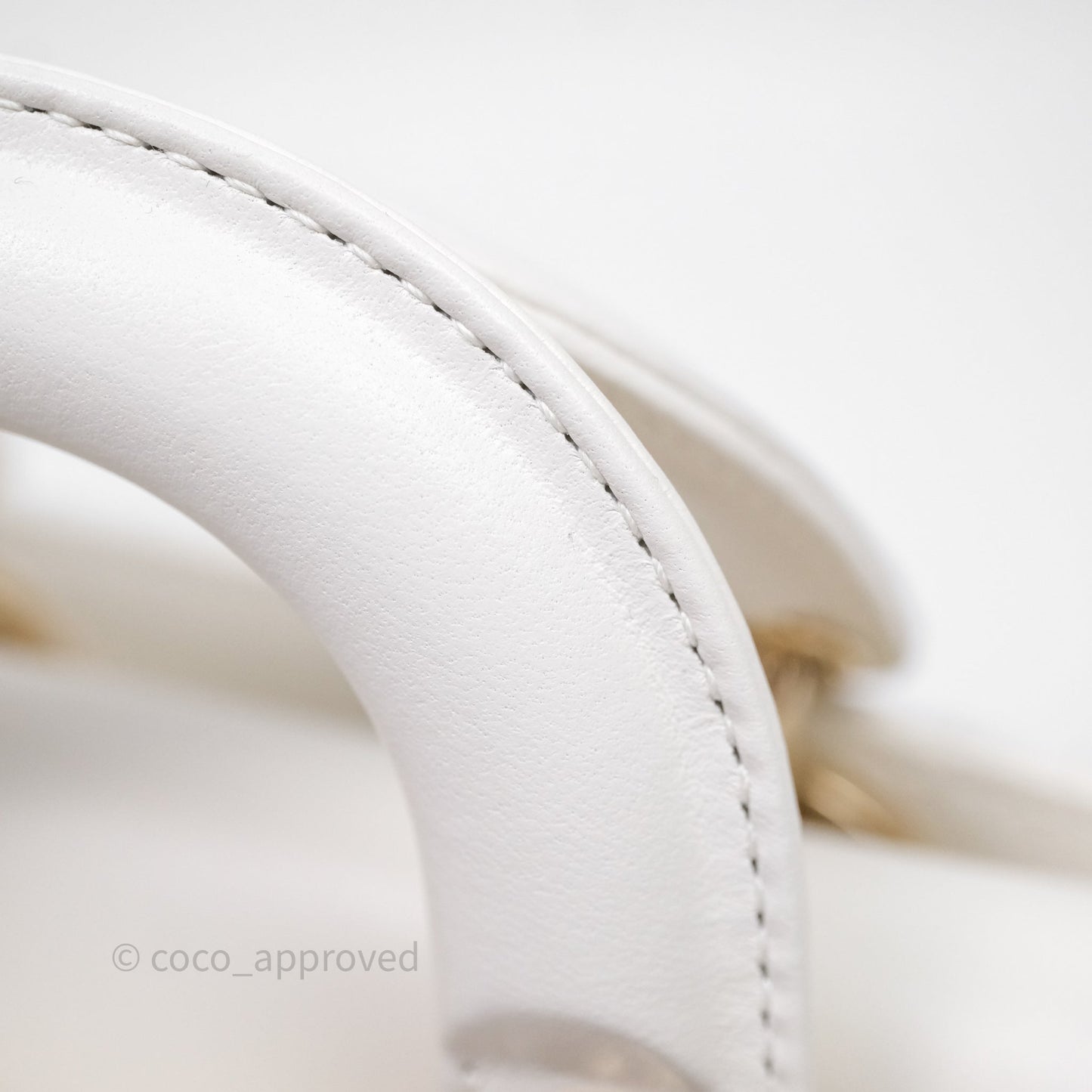 Christian Dior Mini Lady D-Joy White Light Gold Hardware