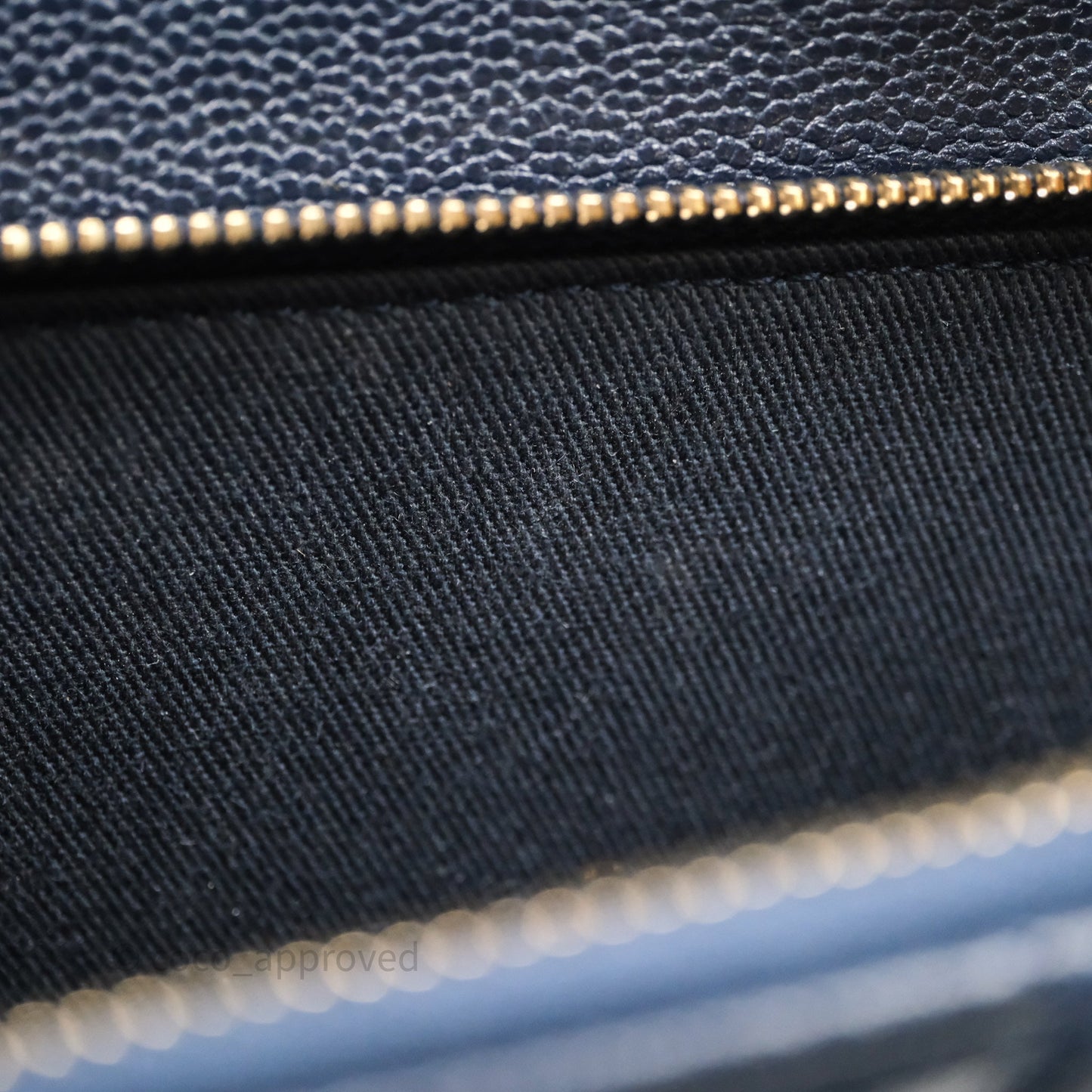 Chanel Quilted Business Affinity Backpack Navy Caviar Light Gold Hardware