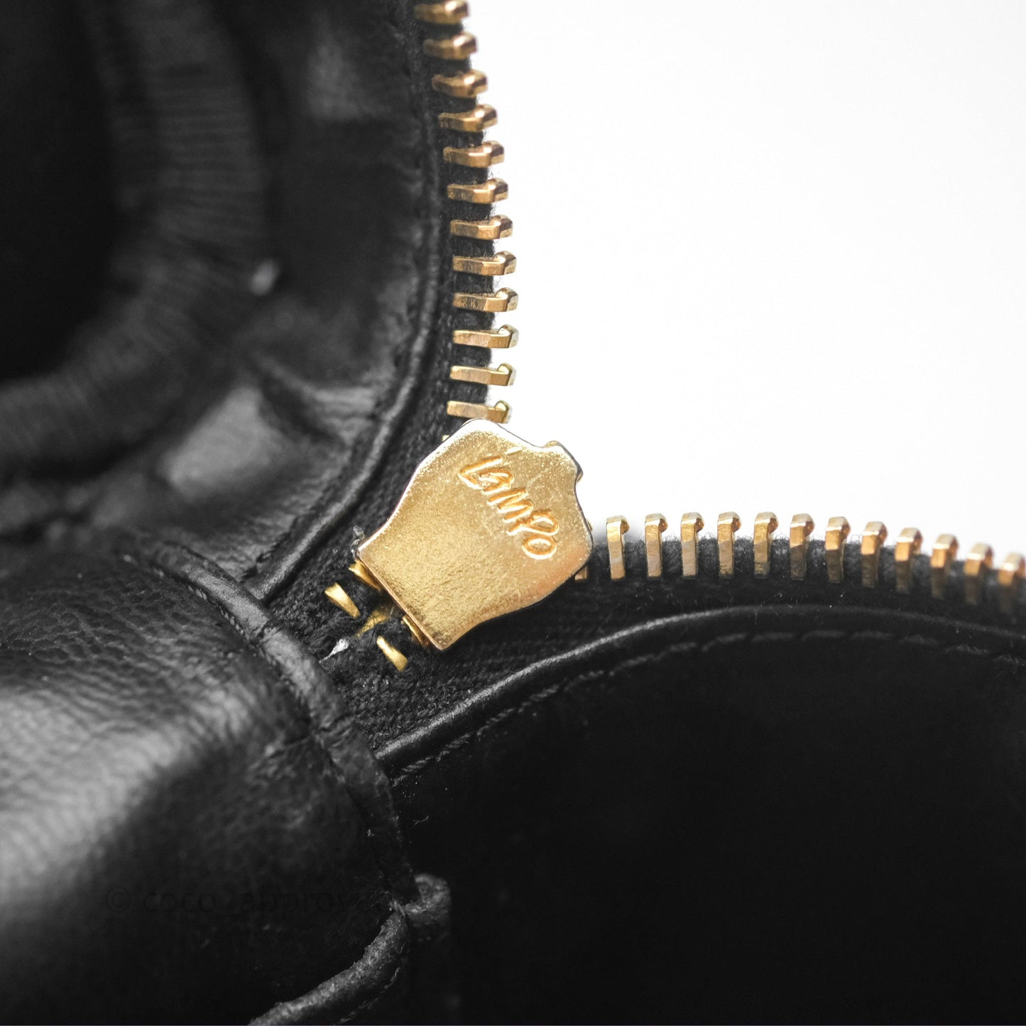 Chanel Vintage Vanity Case Black Caviar Gold Hardware