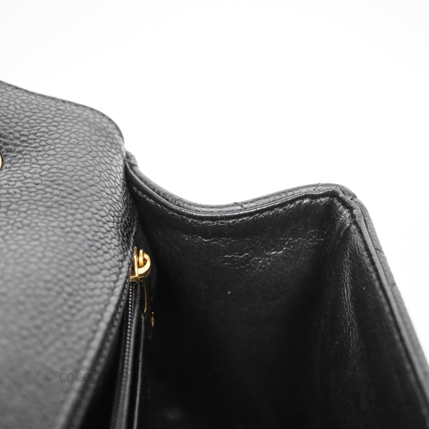 Chanel Jumbo Single Flap Black Caviar Gold Hardware⁣⁣