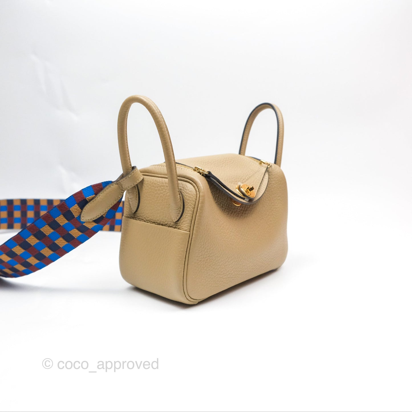 Hermes Mini Lindy 20 Trench S2 Clemence Maxi Quadrille Bleu Billard Biscuit 48 Rouge H