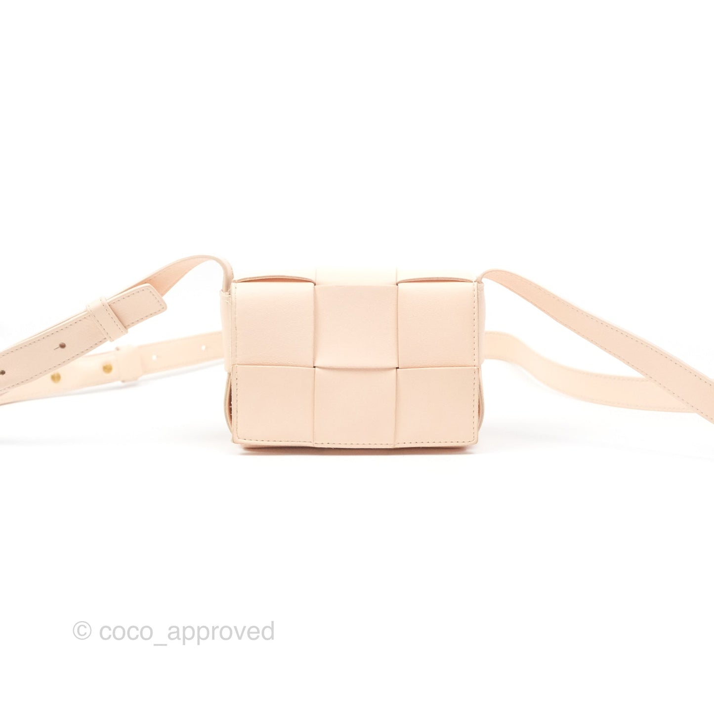 Bottega Veneta Intreccio Cassette Mini Bag Melon Washed Lambskin