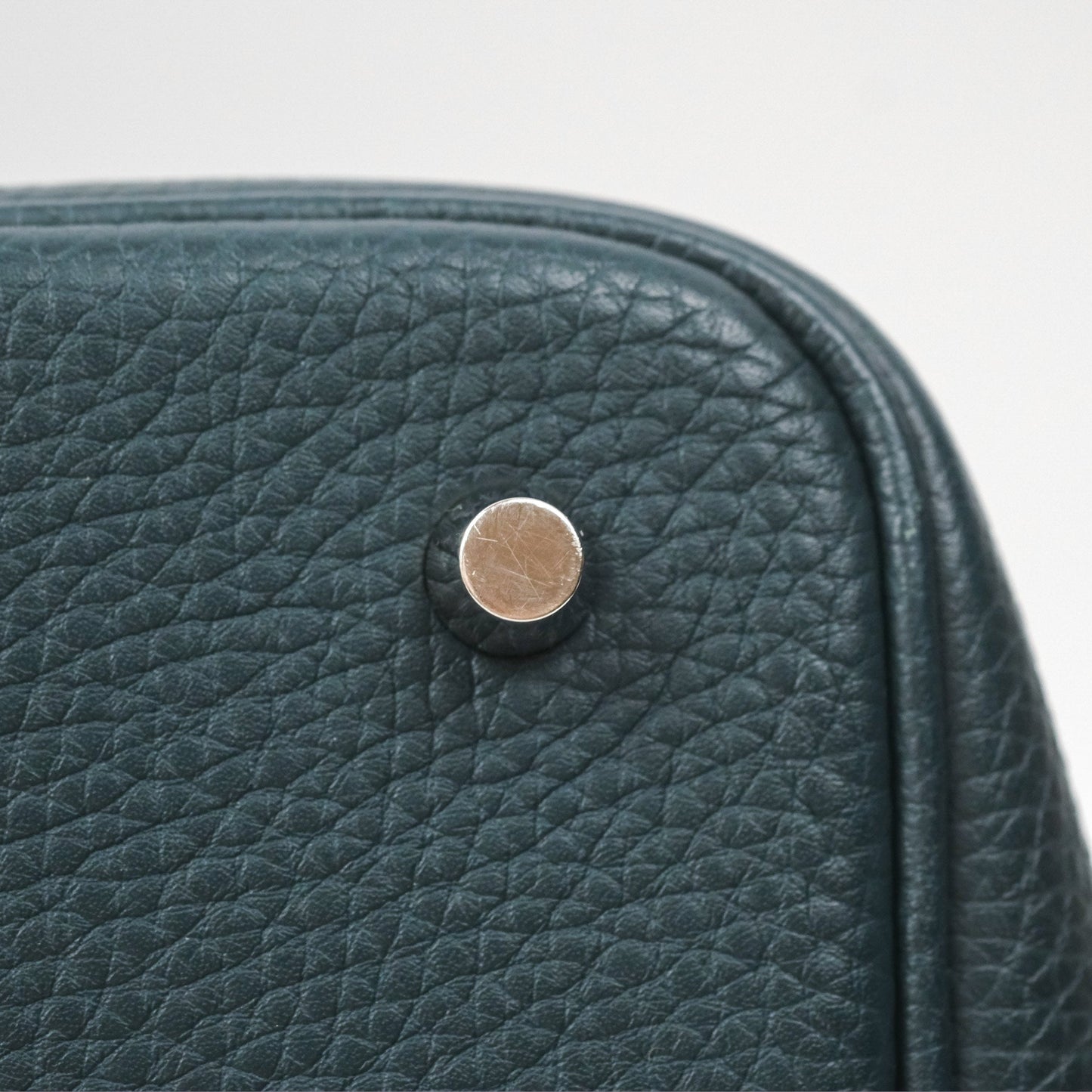 Hermès Picotin Lock 22 Vert Cypress 6O Clemence Palladium Hardware