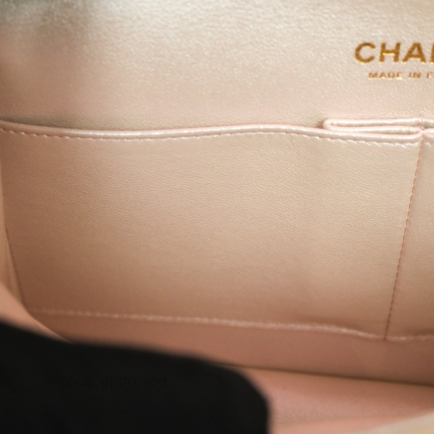 Chanel Classic Medium Double Flap Iridescent Beige Gold Hardware 21S