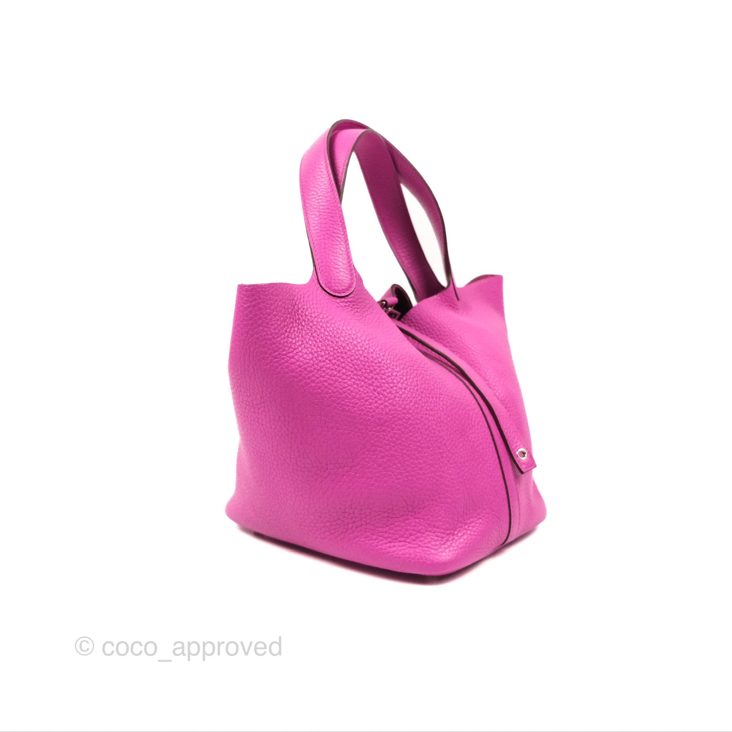 Hermès Picotin 22 Magnolia Clemence Palladium Hardware