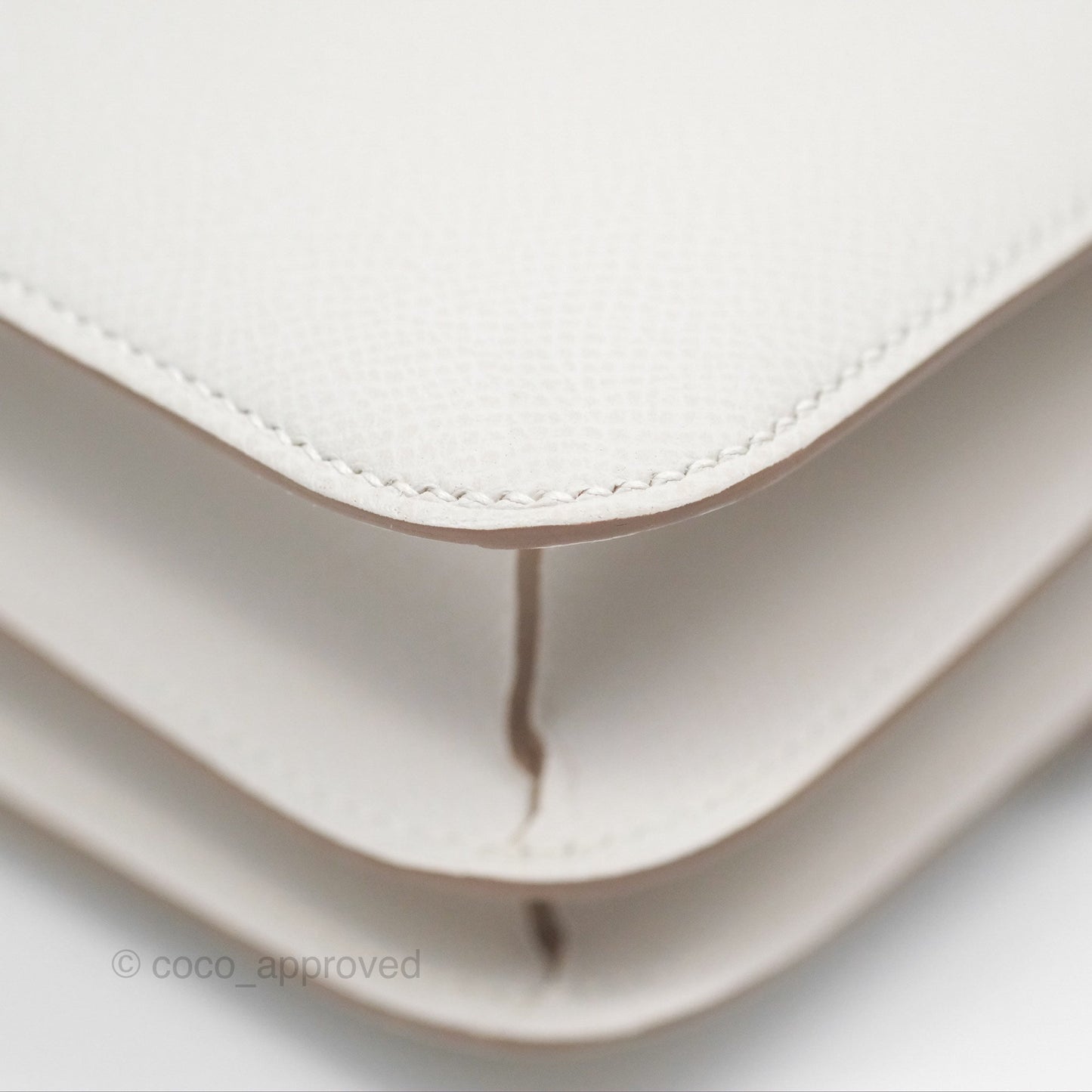 Hermès Constance Mini 18cm Mirror Gris Pale Epsom Gold Hardware