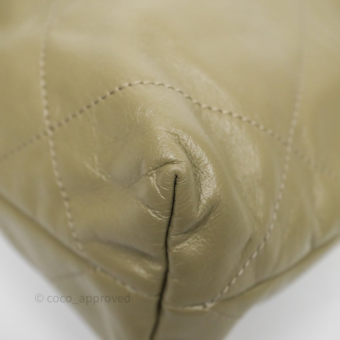 Chanel 22 Small Sage Green Shiny Calfskin Silver Hardware