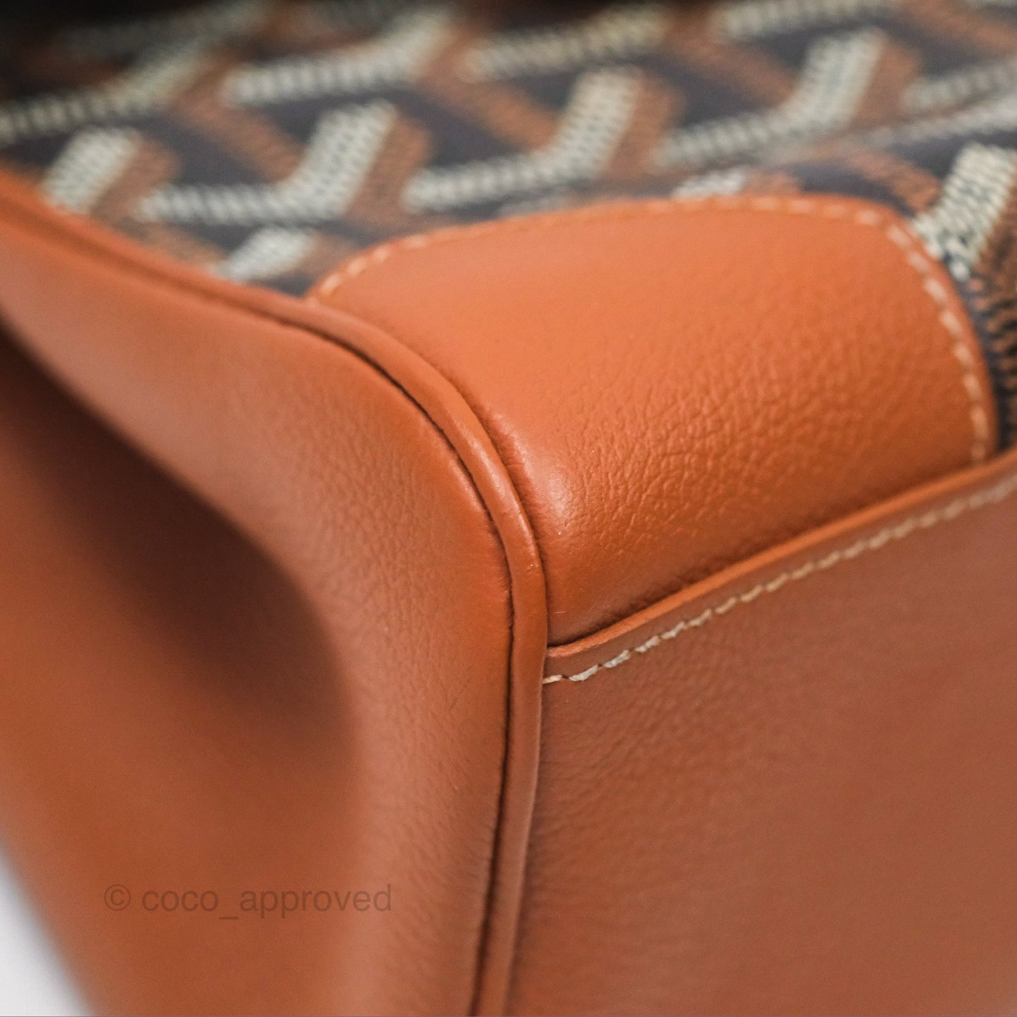 Goyard Saïgon Mini Bag Tan Goyardine Canvas/Chevroches Calfskin