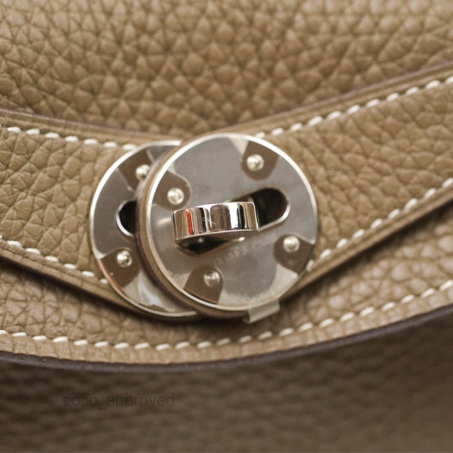 Hermès Lindy 26 Etoupe Clemence Palladium Hardware