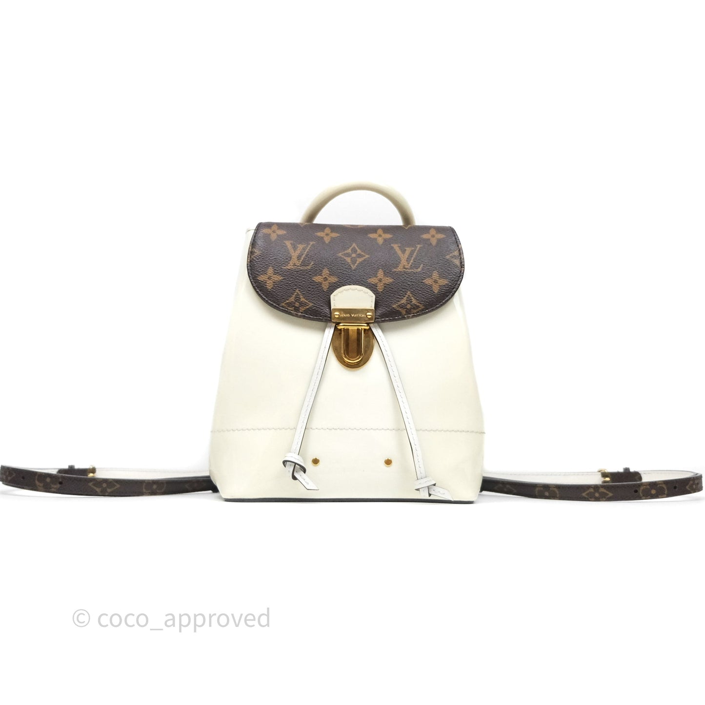 Louis Vuitton Hot Springs Backpack Monogram Patent Snow
