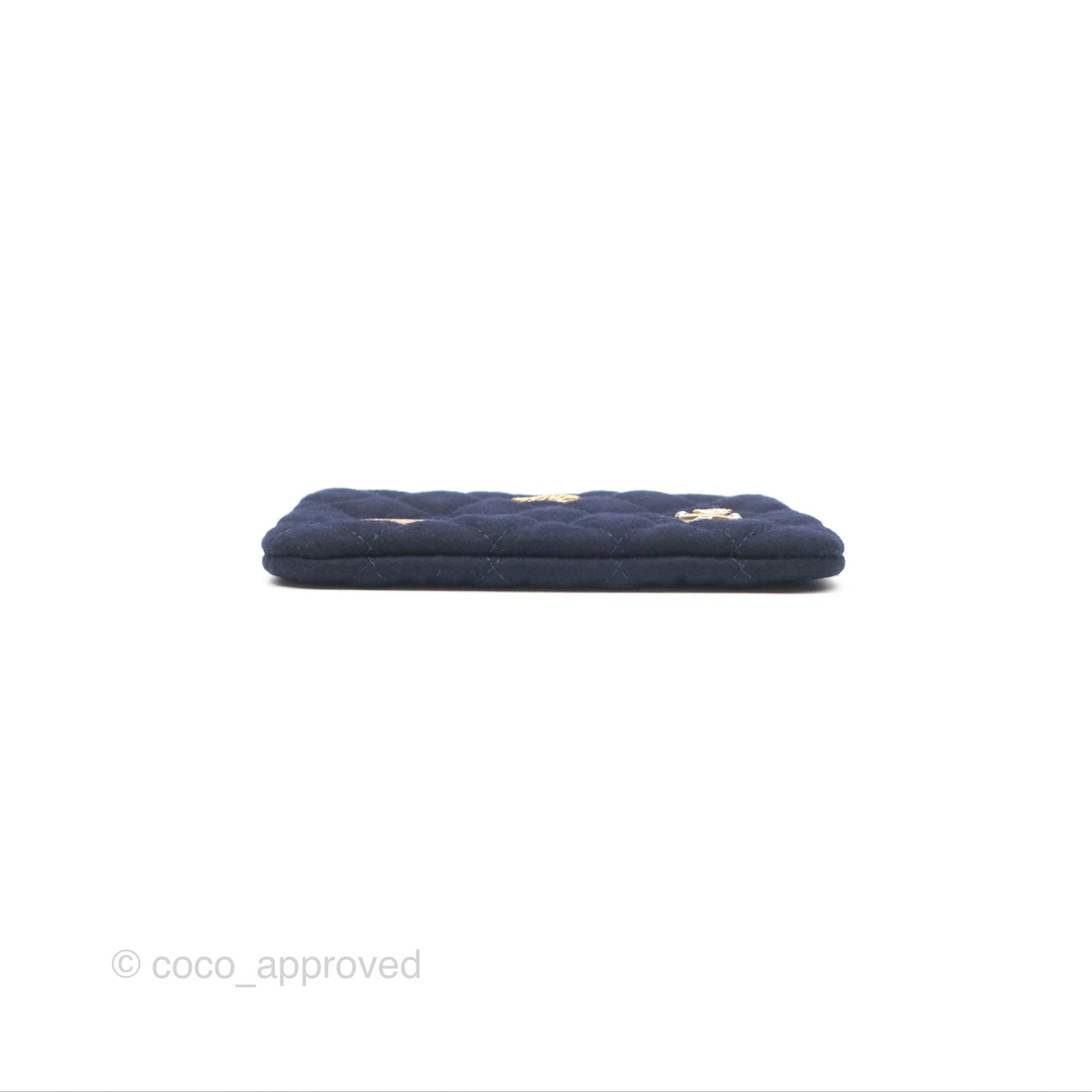 Chanel Coco Cruise Charms Mini O Case Navy Jersey