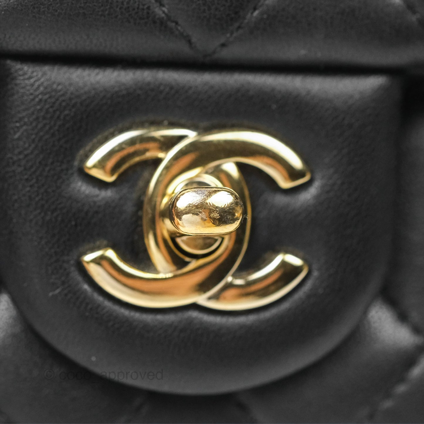 Chanel Ball Crush Mini Rectangular Black Lambskin Gold Hardware 23C