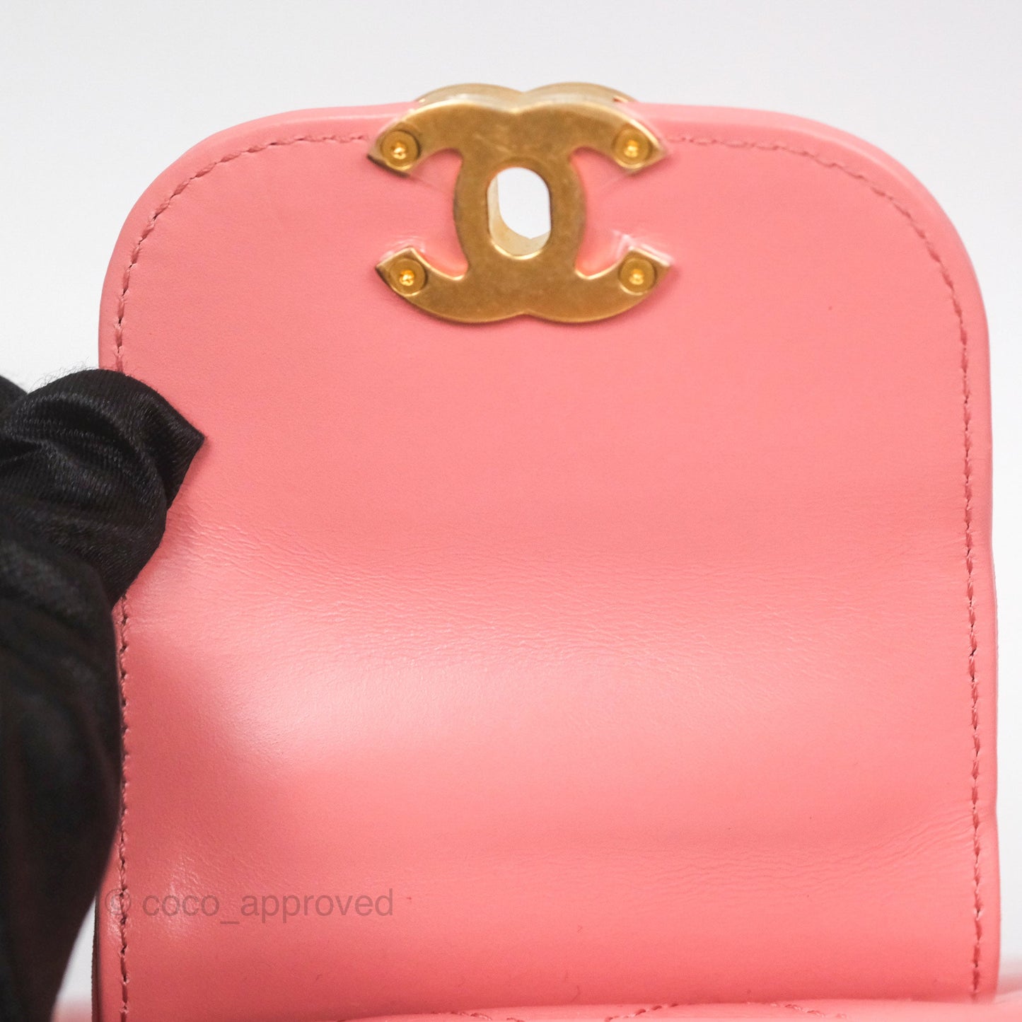 Chanel Kelly Bag Quilted Pink Shiny Calfskin Aged Gold Hardware