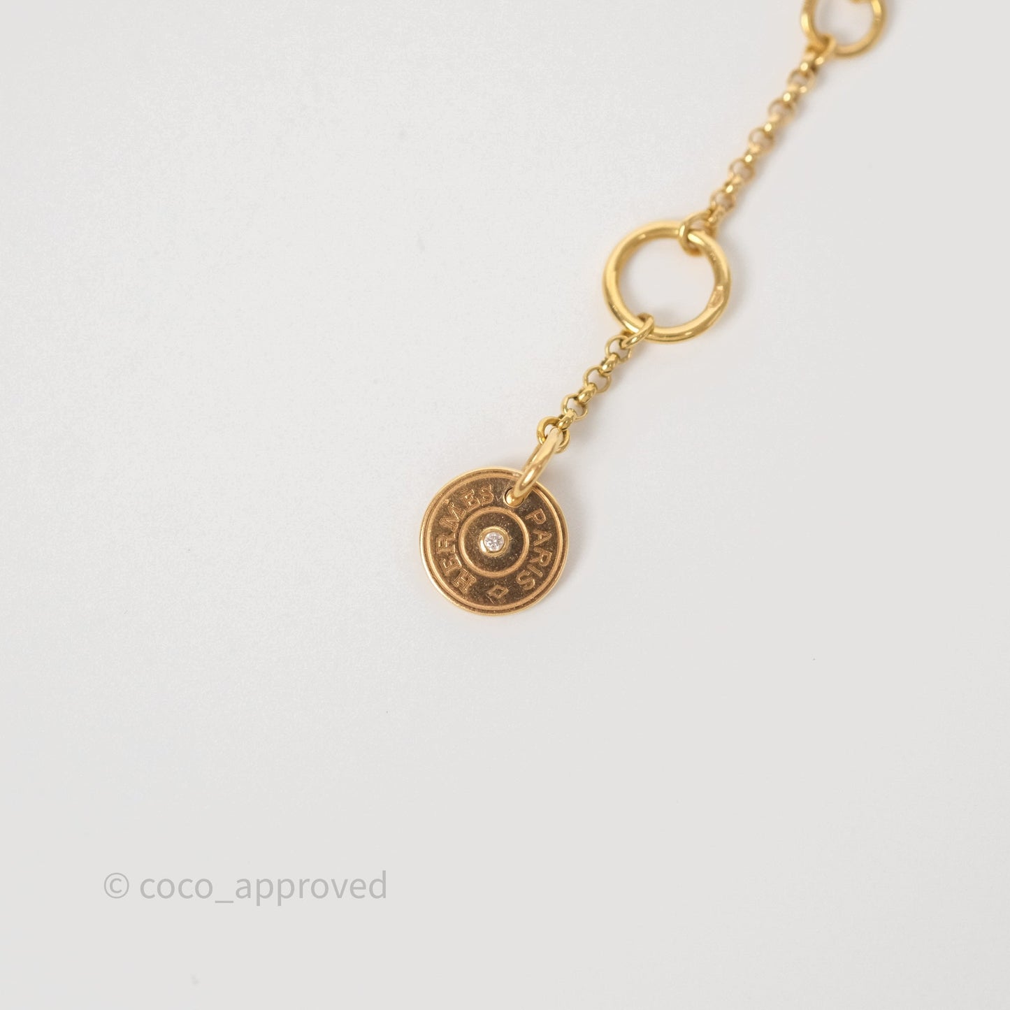 Hermes Gambade Bracelet Diamond 18K Rose Gold