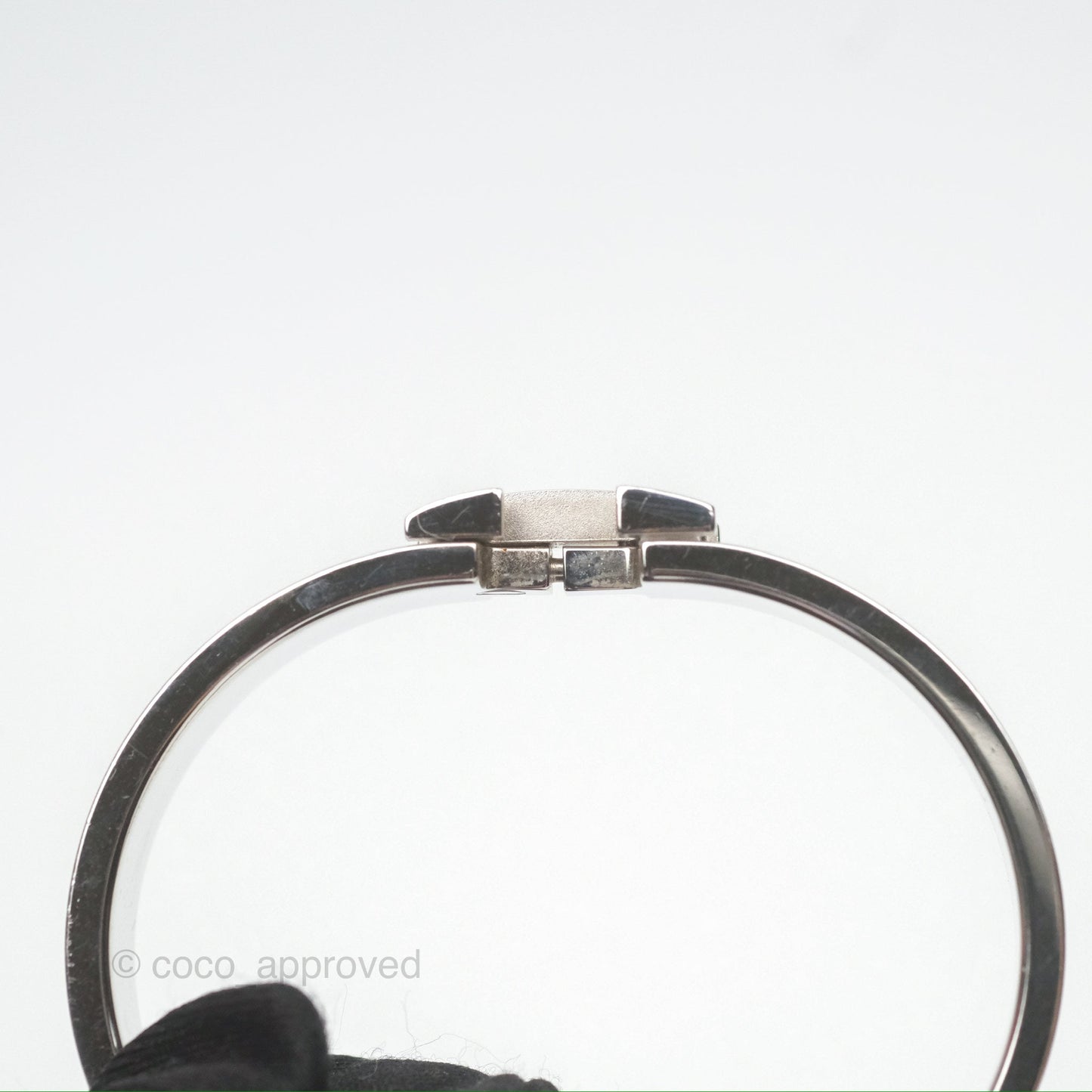 Hermès Clic H Bracelet Mint Palladium Hardware PM
