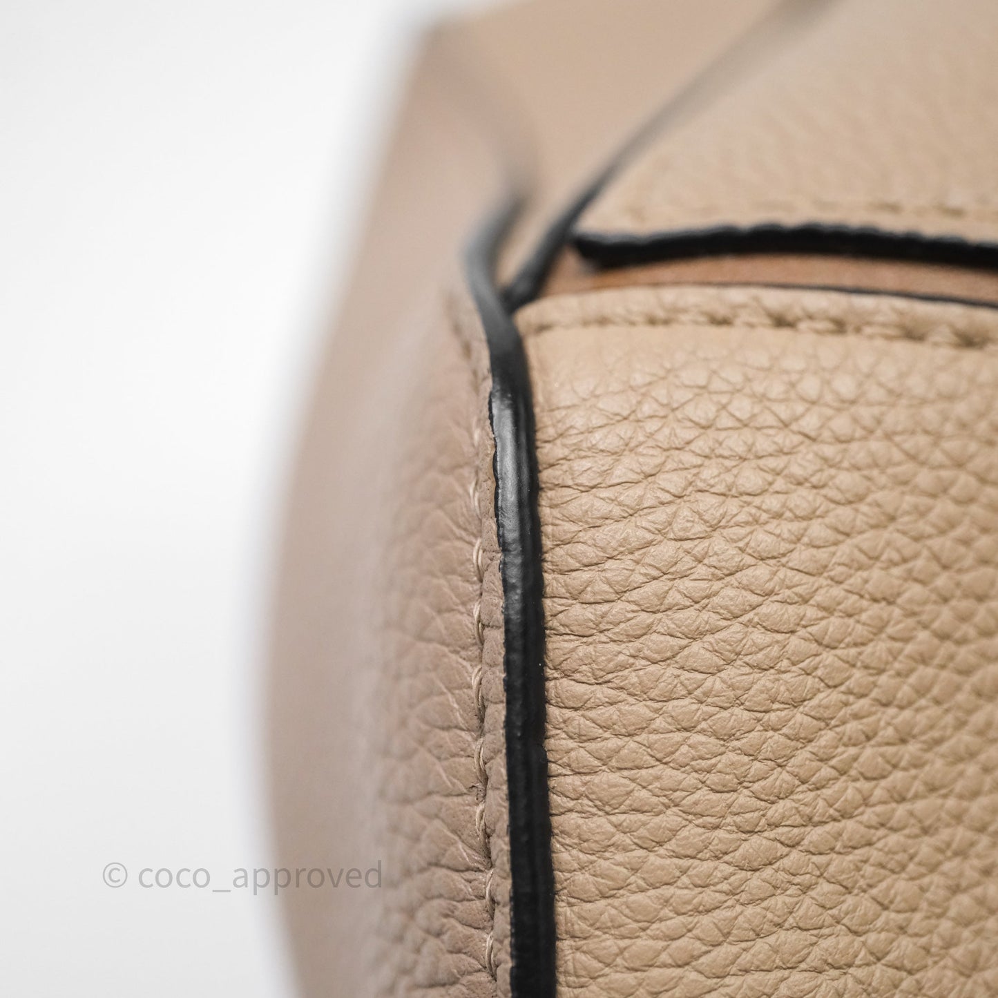 Loewe Small Puzzle Bag Sand Mink Grained Calfskin Gold Hardware