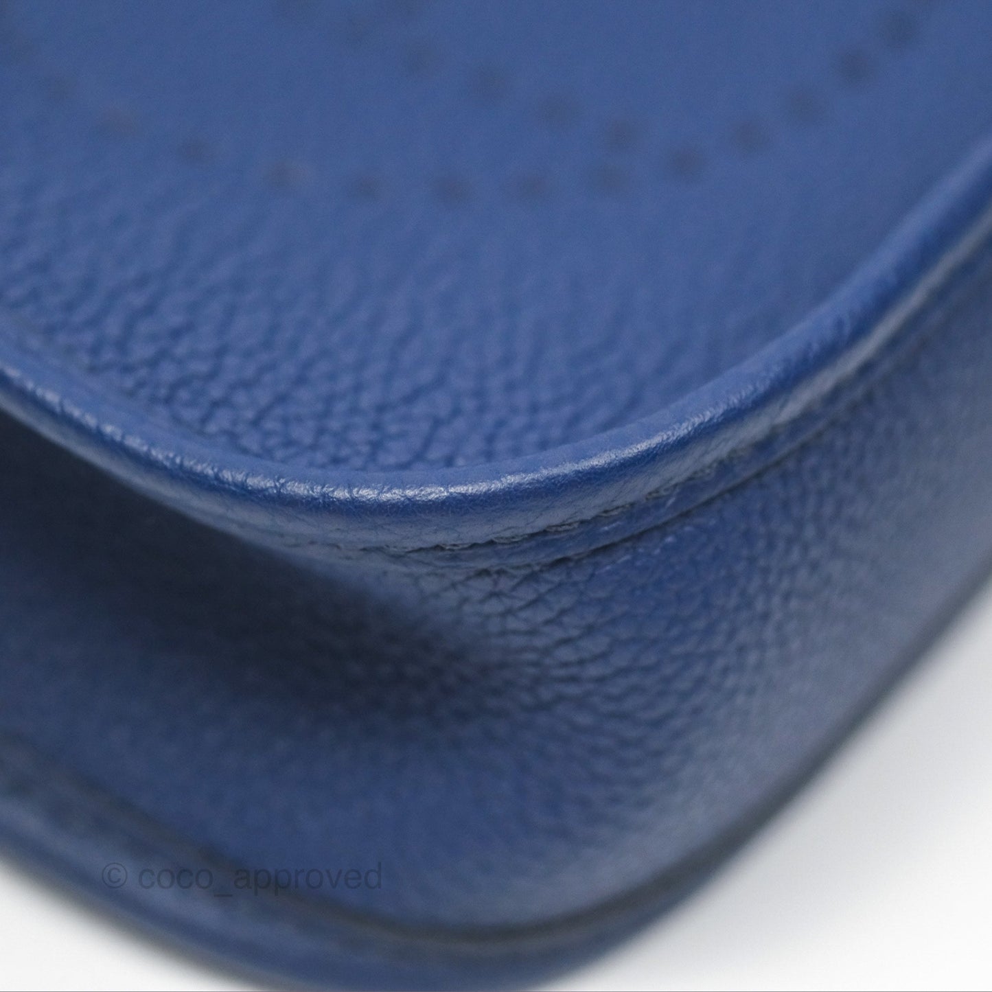 Hermès Mini Evelyne 16 Bleu Saphir/ Bleu Indigo TM Palladium Hardware