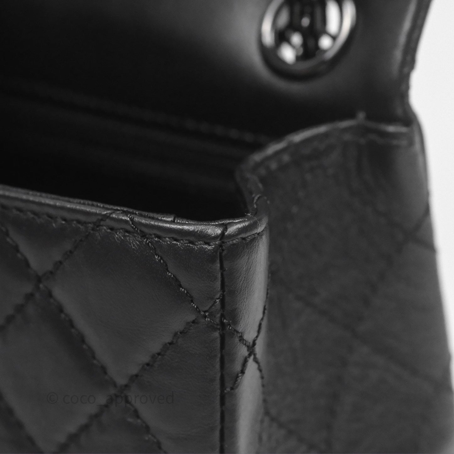 Chanel Quilted Mini Reissue 224 So Black Calfskin