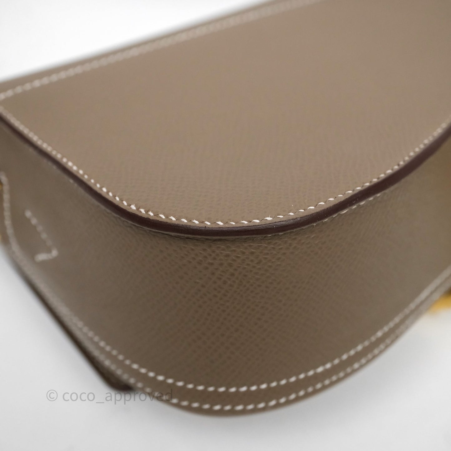 Hermès Della Cavalleria Elan Bag Etoupe Gold Hardware