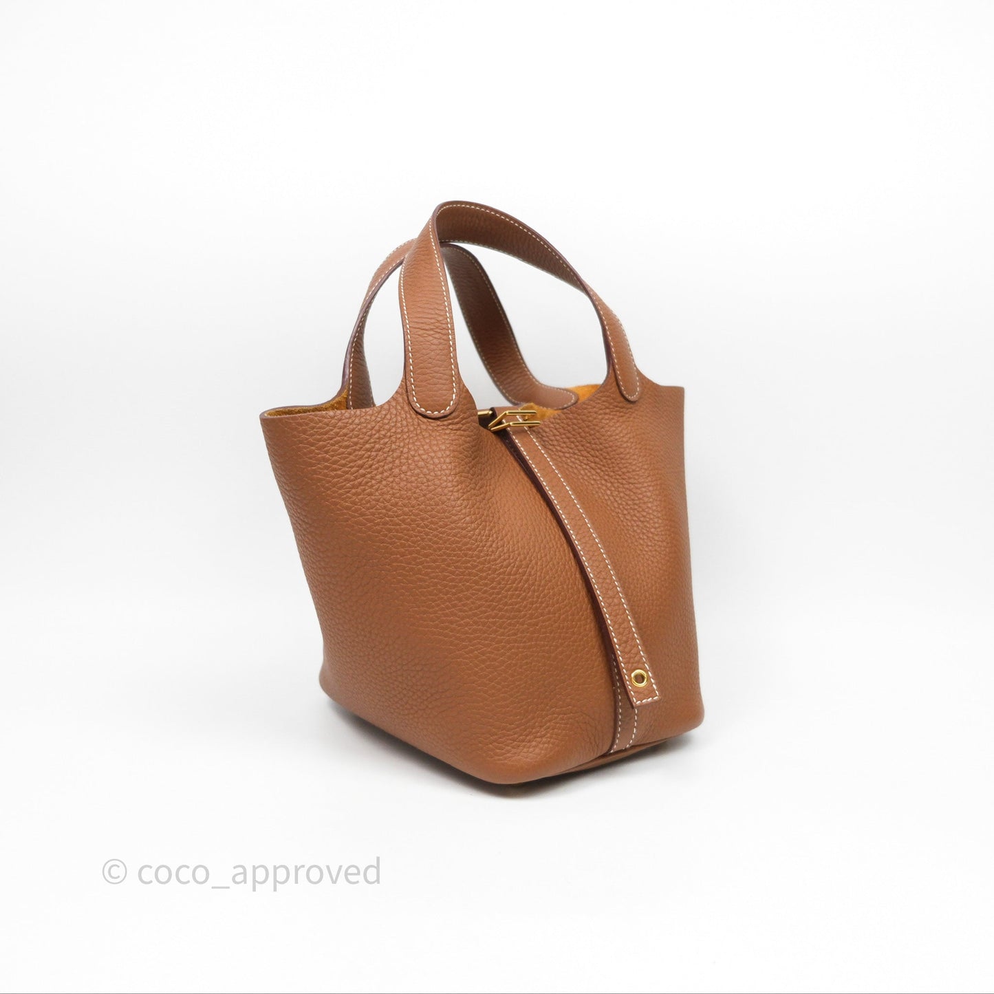 Hermès Picotin 18 Gold Clemence Gold Hardware