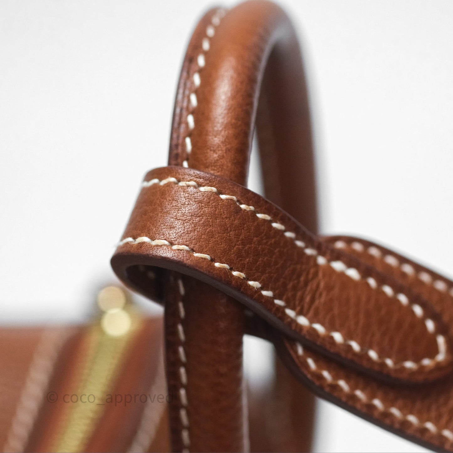 Hermès Mini Lindy 20 Fauve 34 Barenia Gold Hardware