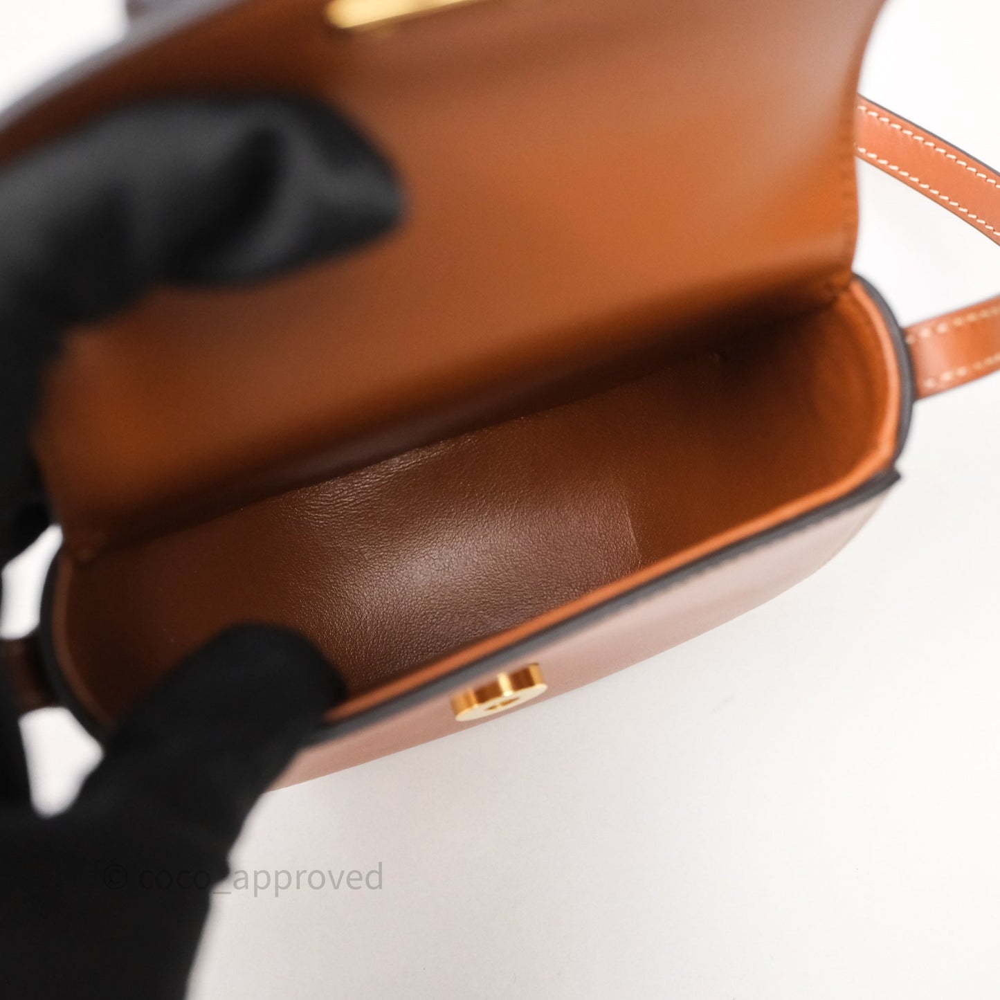 Celine Mini Besace Cuir Triomphe Tan Smooth Calfskin