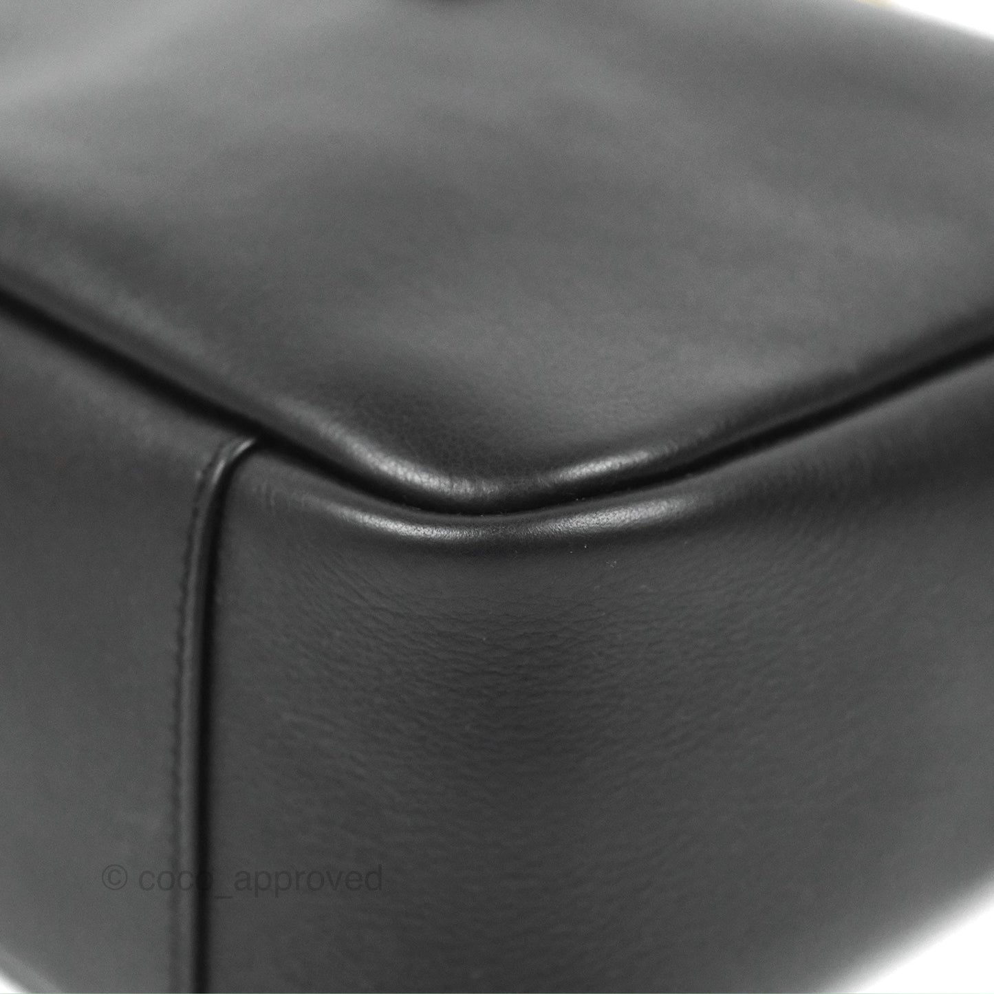 Saint Laurent Small ‘Le 5 a 7’ Hobo Bag Black Grained Leather