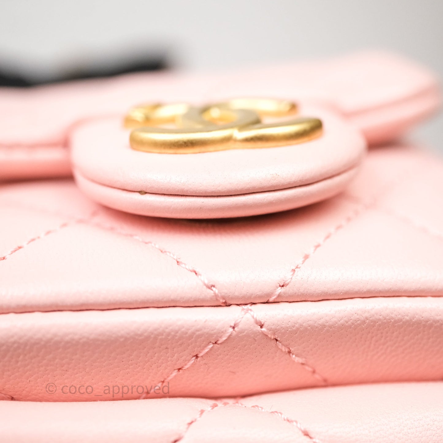Chanel Small Quilted Trendy Double Pocket Hobo Pink Lambskin Aged Gold Hardware