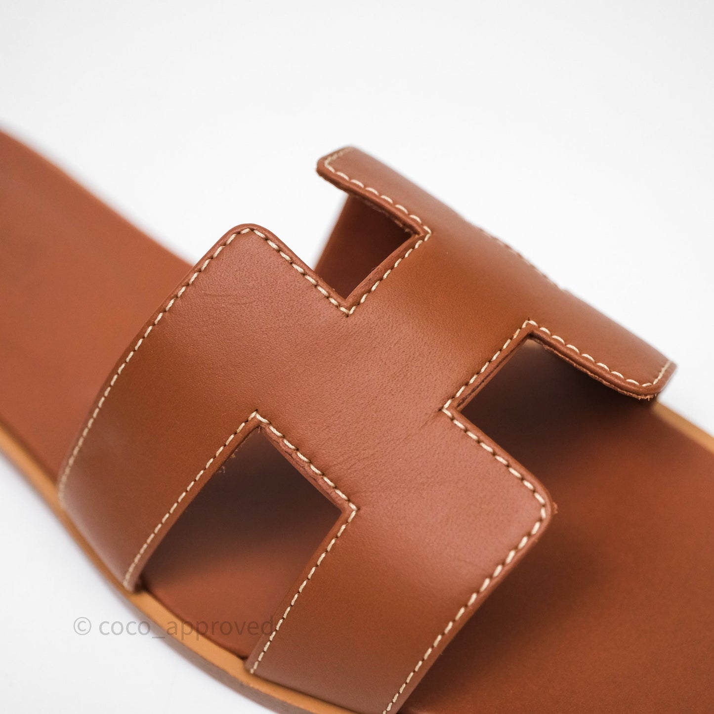 Hermes Oran Sandal Gold Size 36.5
