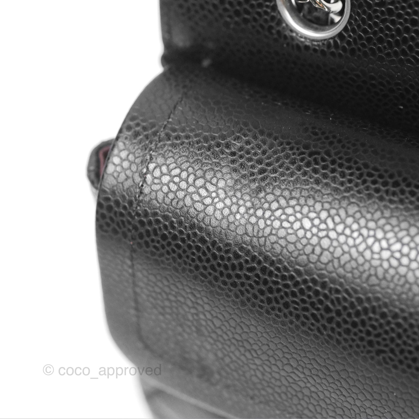 Chanel Small Classic Flap Quilted Black Caviar Silver Hardware