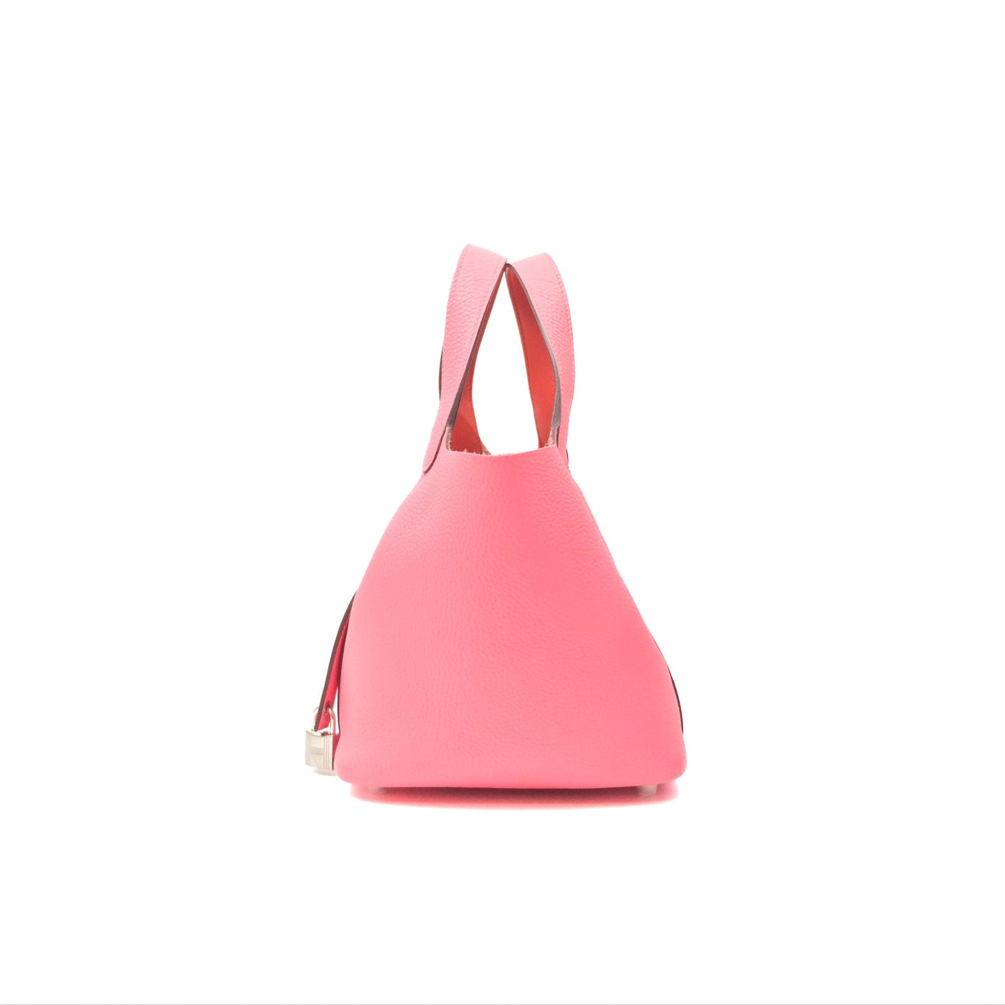 Hermès Picotin Lock 18 Eclat Rose Azalee Clemence/ Terre Battue Swift Palladium Hardware