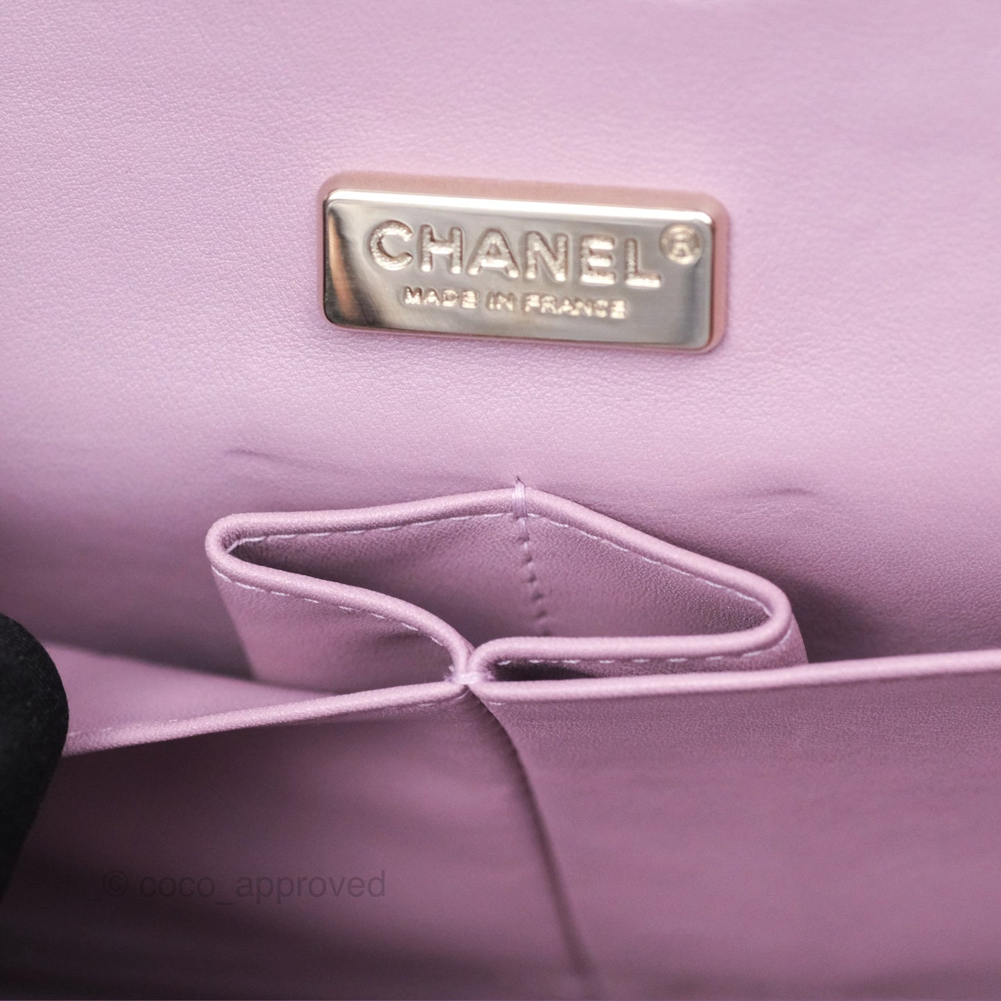 Chanel Classic M/L Medium Flap Quilted Iridescent Pink Python Gold Hardware