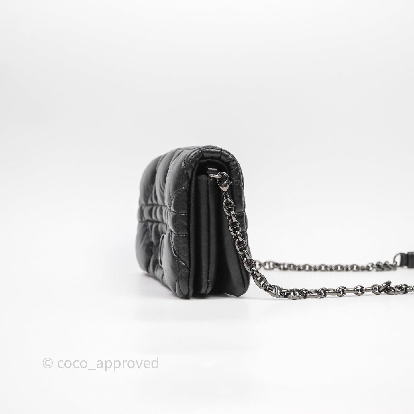Christian Dior Mini Caro Bag Black Macrocannage