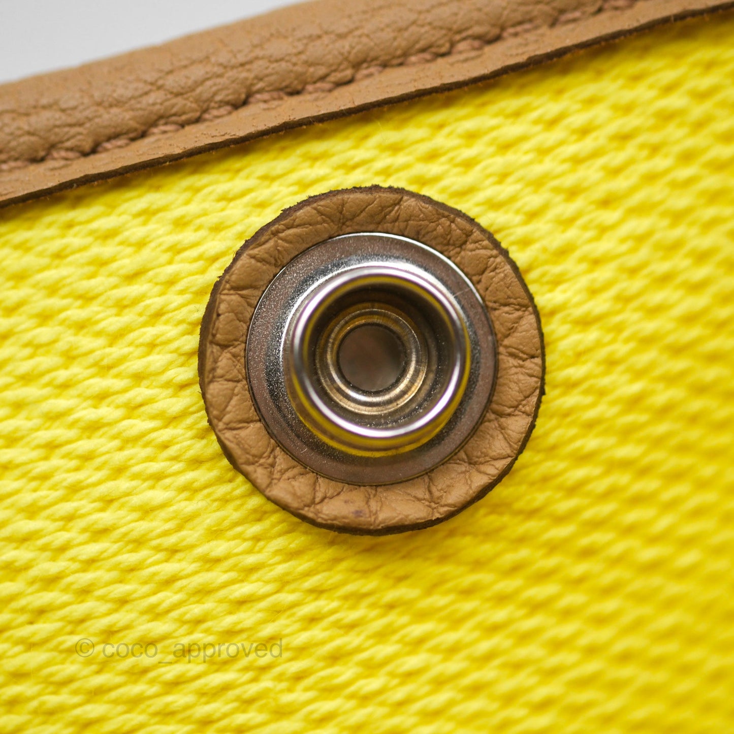 Hermès Garden Party 30 Canvas Ecru-Jaune Citron 9N/ Biscuit 48