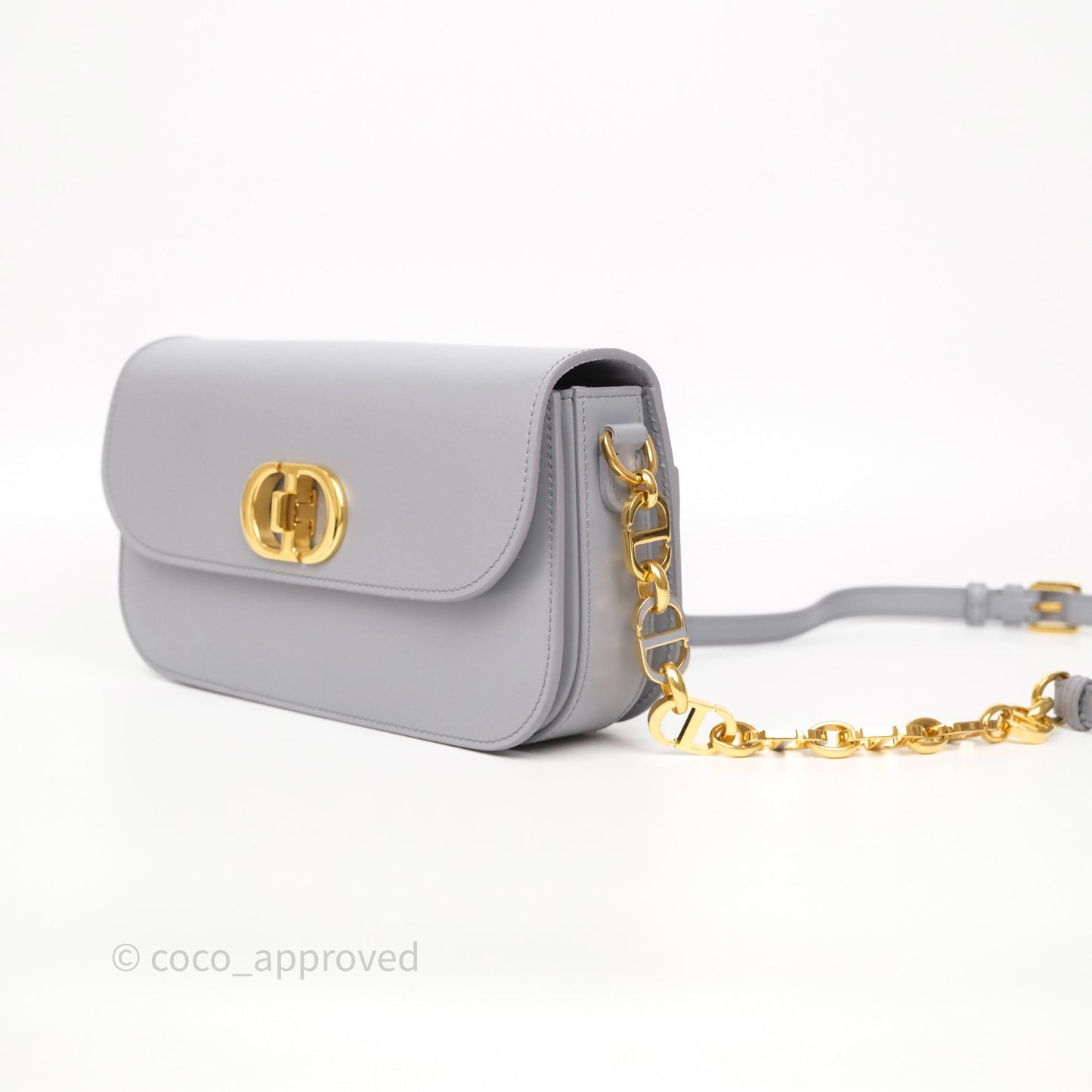 Dior 30 Montaigne Avenue Bag Grey Box Calfskin