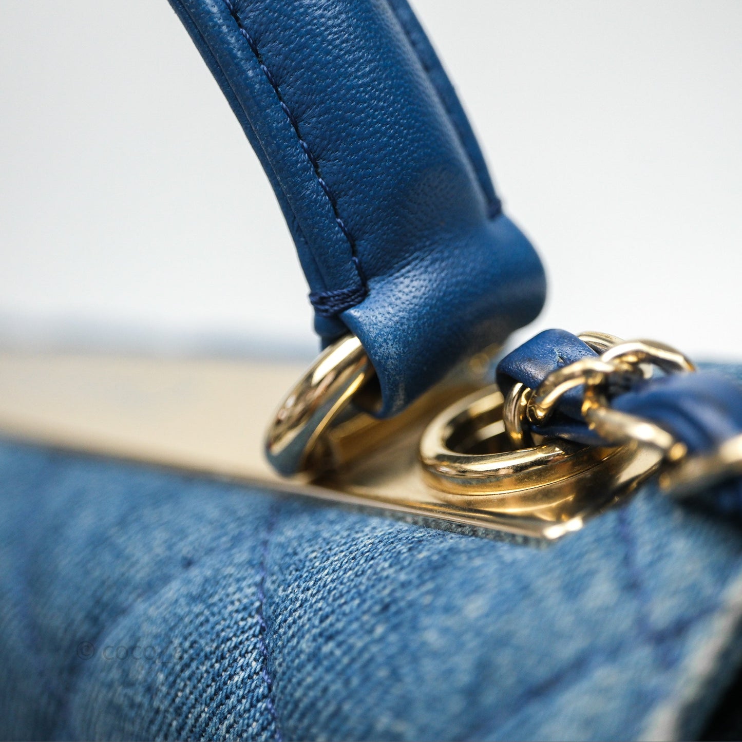 Chanel Small Trendy CC Denim Gold Hardware