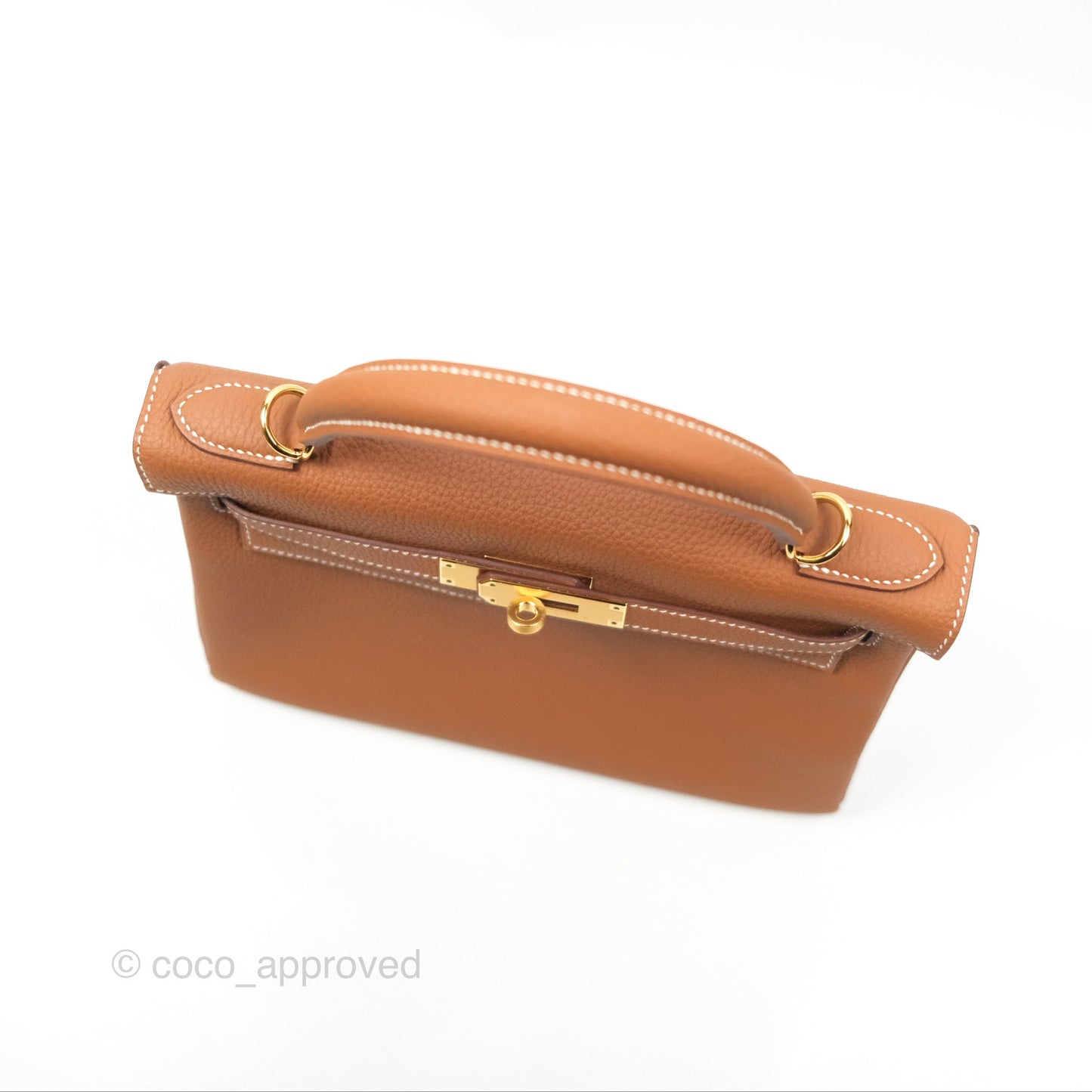 Hermès Kelly 28 Retourne Gold Togo Gold Hardware
