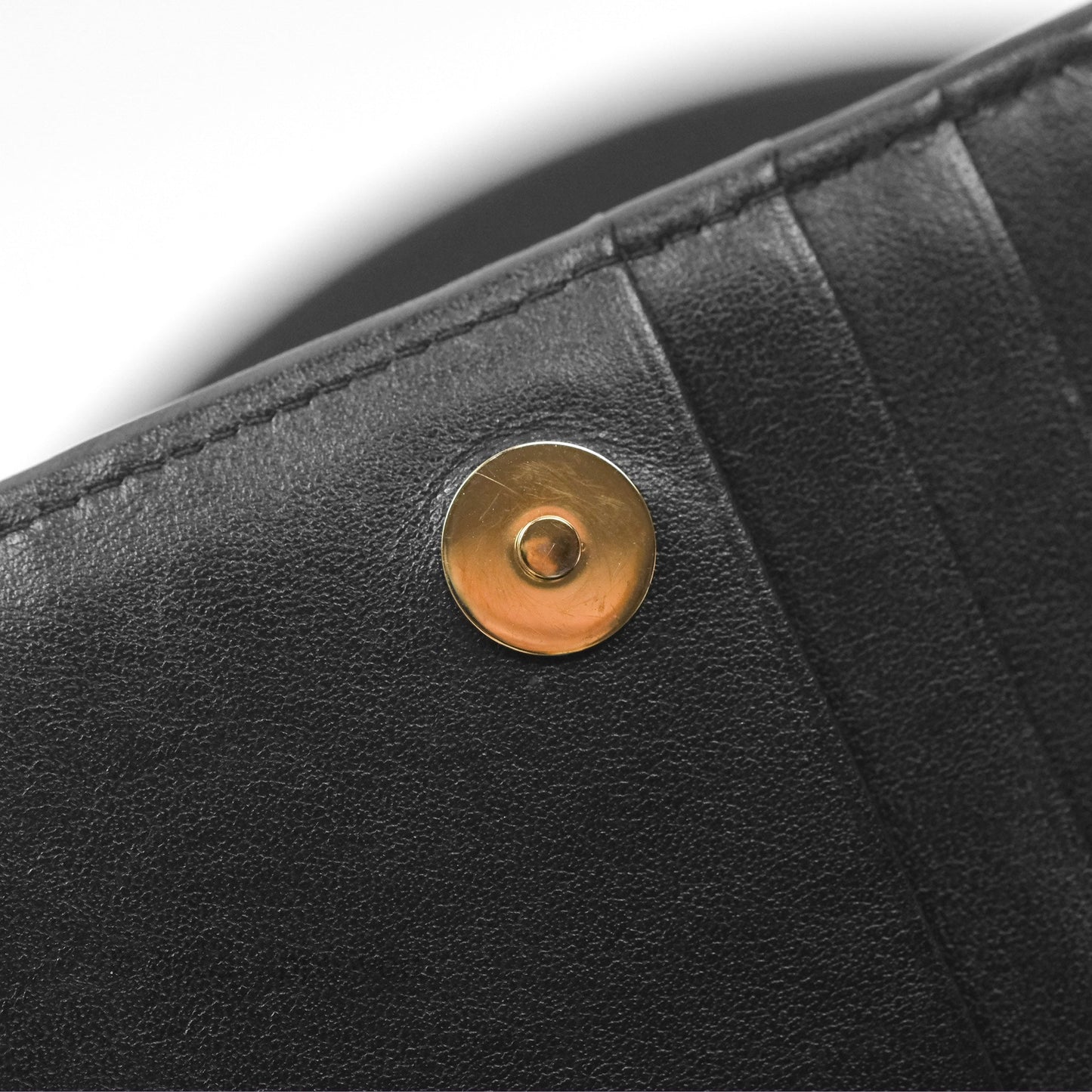 Chanel Mini Boy Quilted Wallet on Chain WOC Black Caviar Gold Hardware