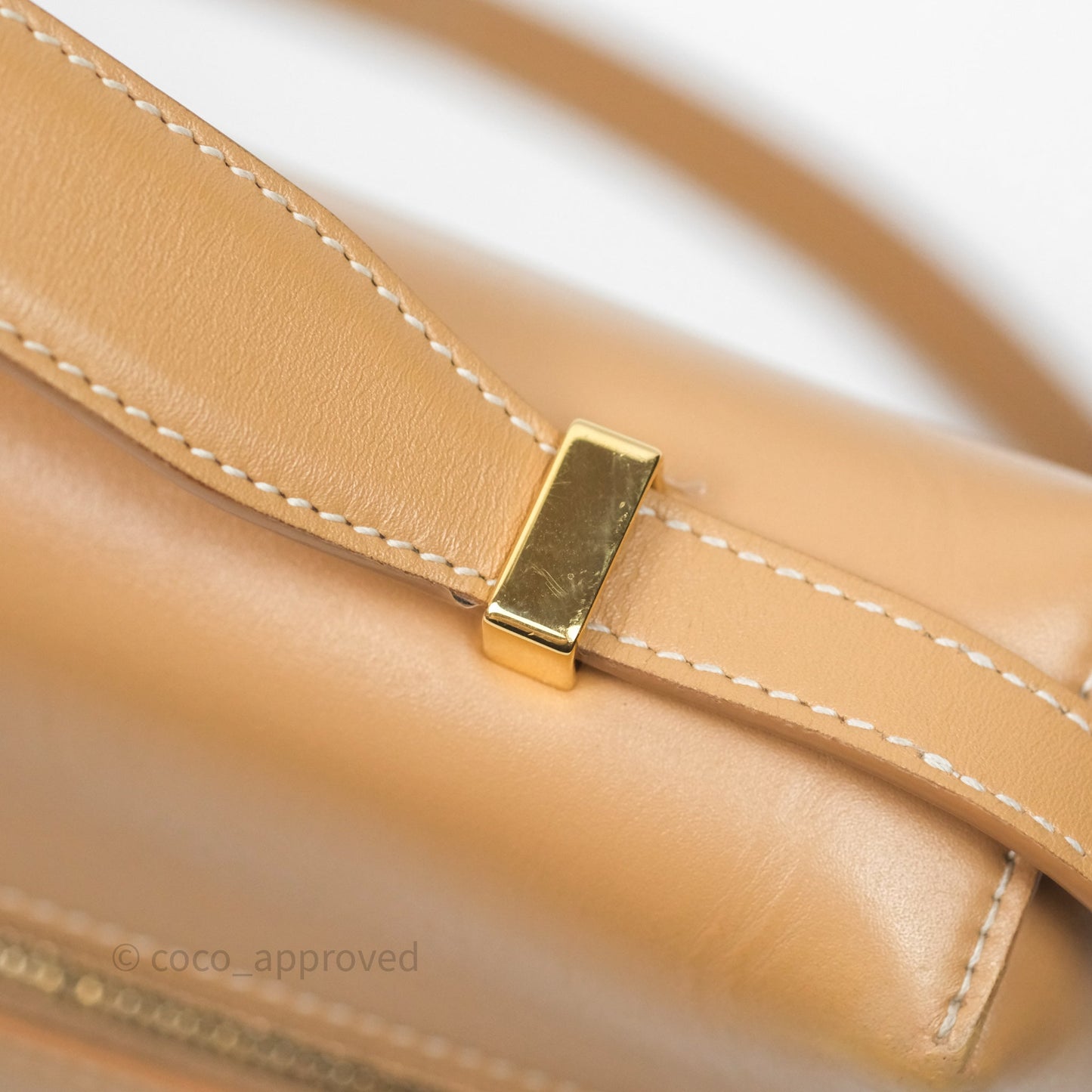 Loro Piana Extra Bag L27 Light Bamboo Calfskin Gold Hardware