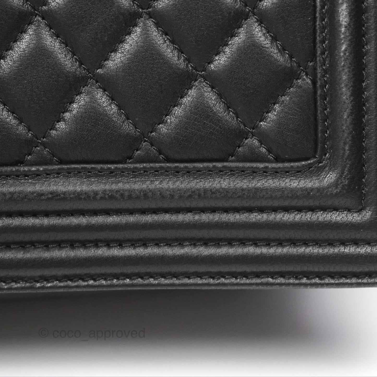 Chanel Quilted Medium Boy Black Lambskin Ruthenium Hardware