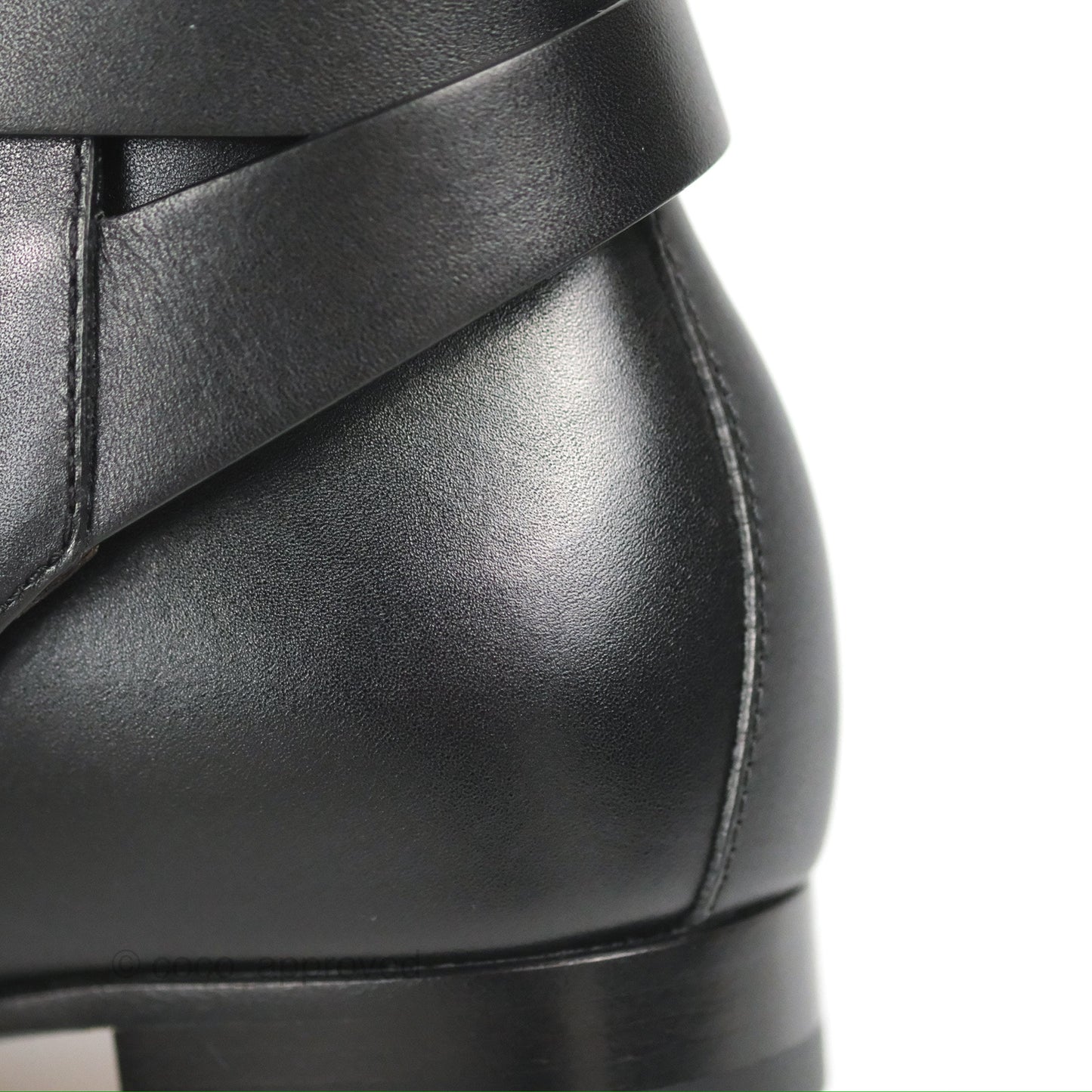 Hermès Neo Ankle Boots Black Calfskin Palladium Hardware Size 36